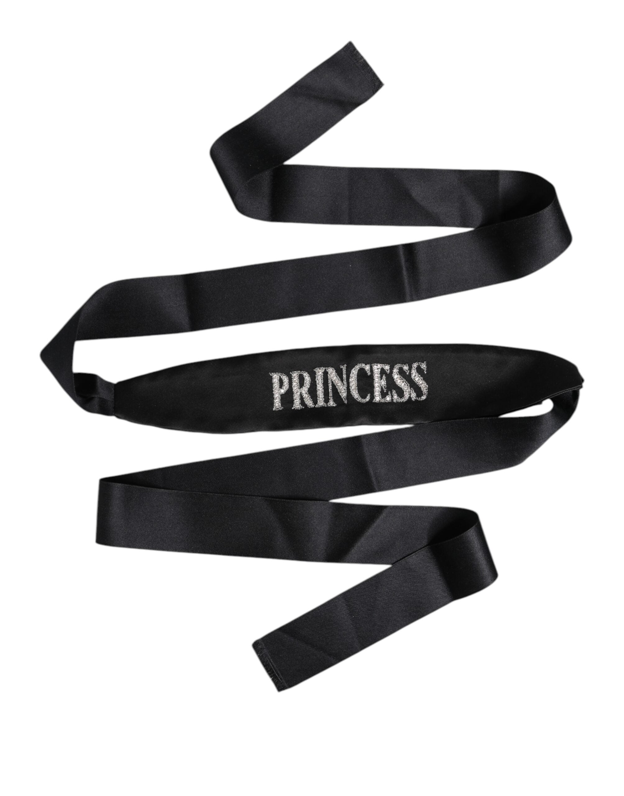 Dolce & Gabbana Schwarzer Prinzessin Fantasy geflochtener Taillengürtel