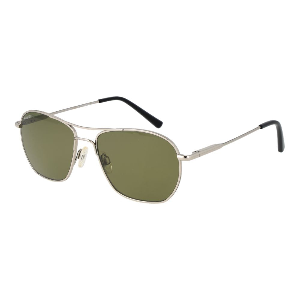 Serengeti Sonnenbrille aus silbernem Metall