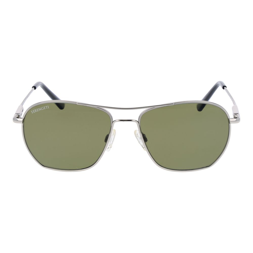 Serengeti Sonnenbrille aus silbernem Metall