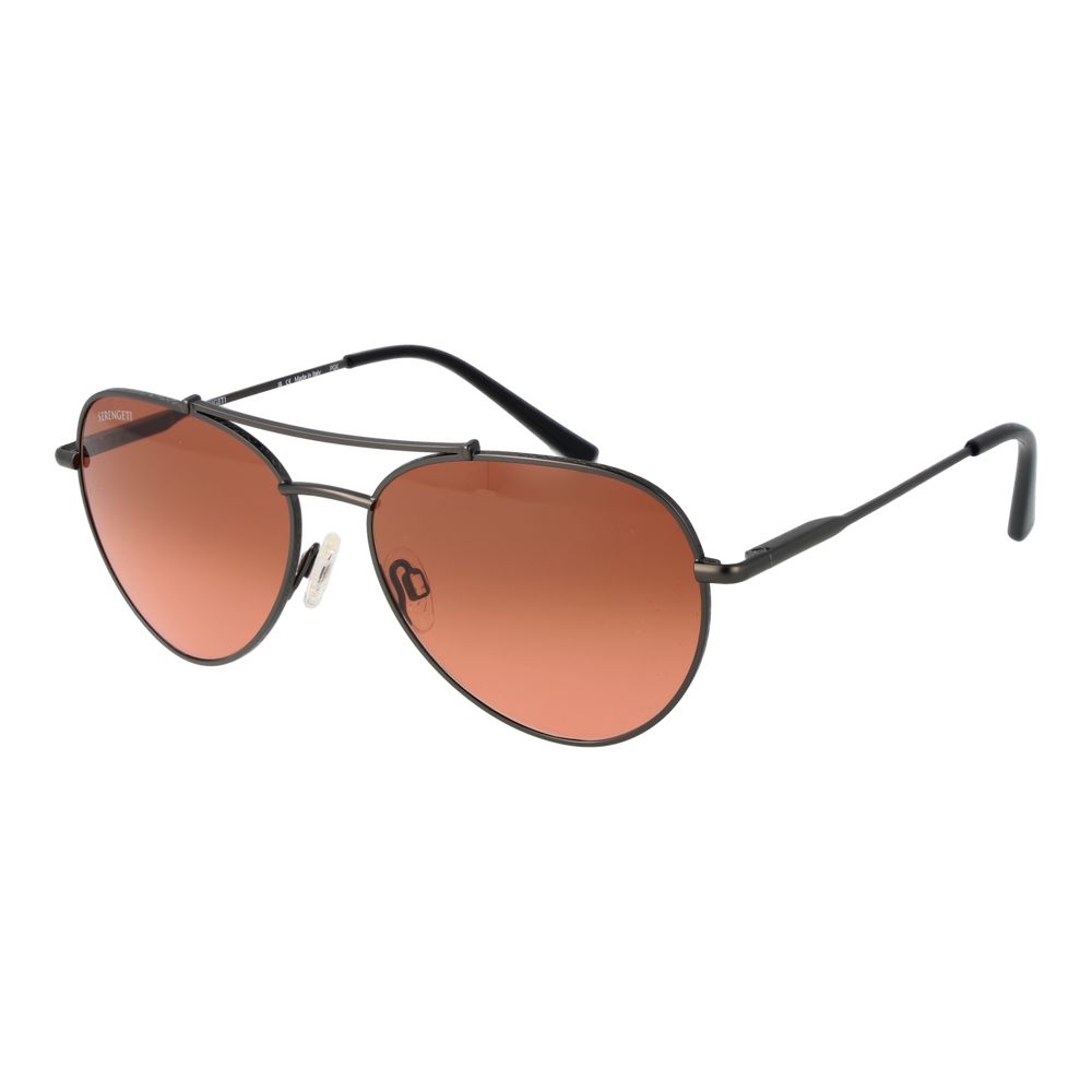 Serengeti Schwarze Sonnenbrille aus Metall