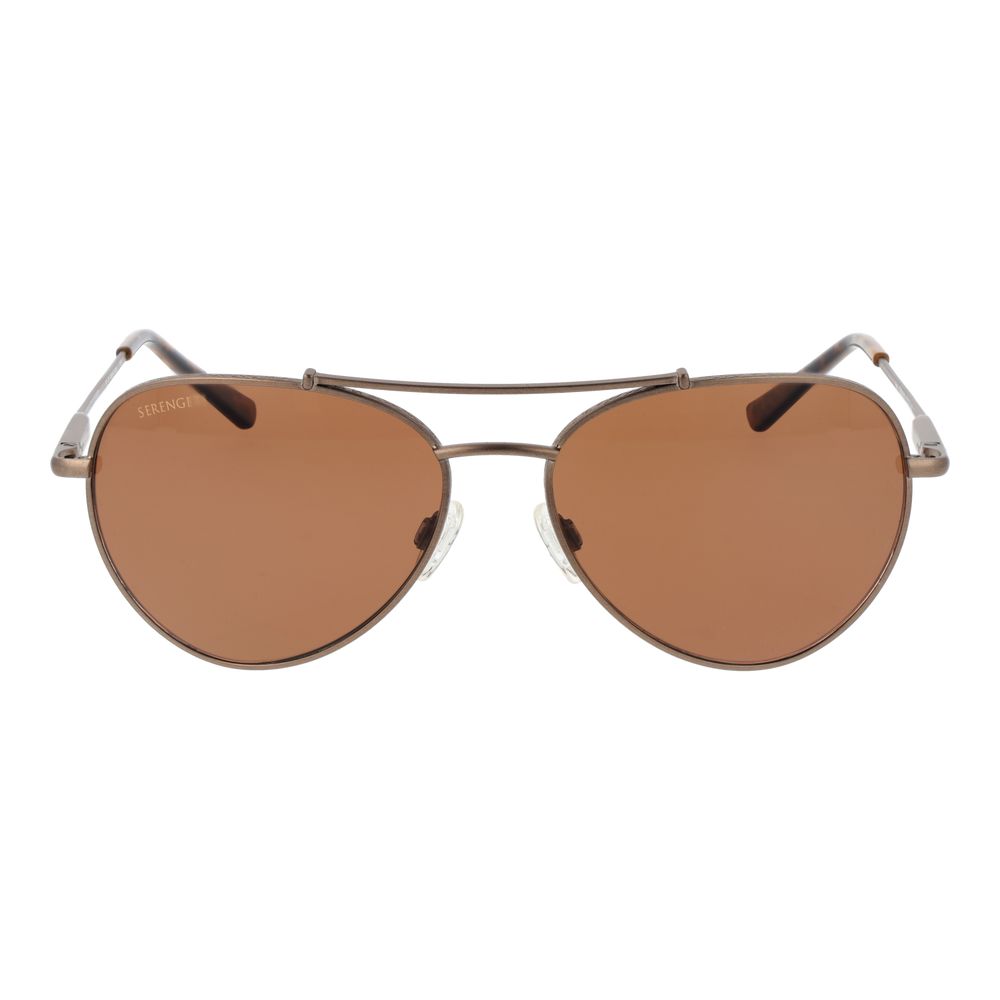 Serengeti Braune Sonnenbrille aus Metall