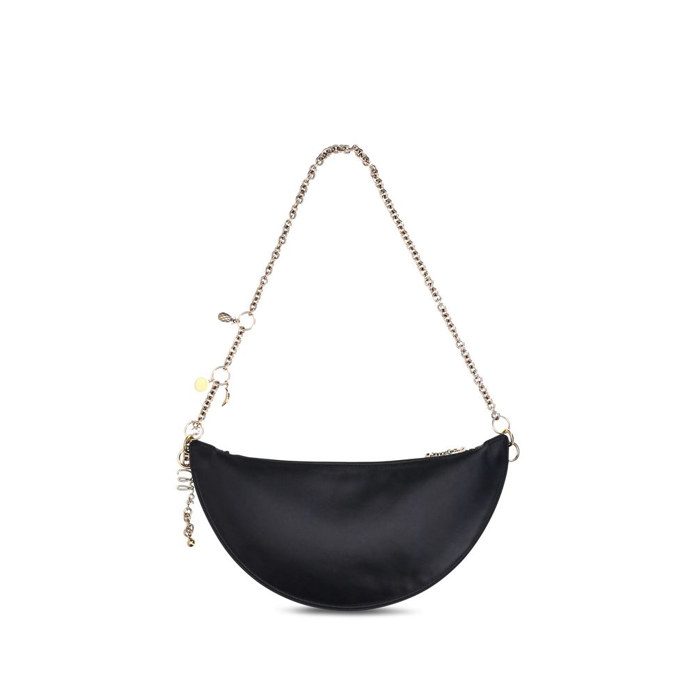 Chloé Schwarze Bos Taurus Kalbsleder Schultertasche