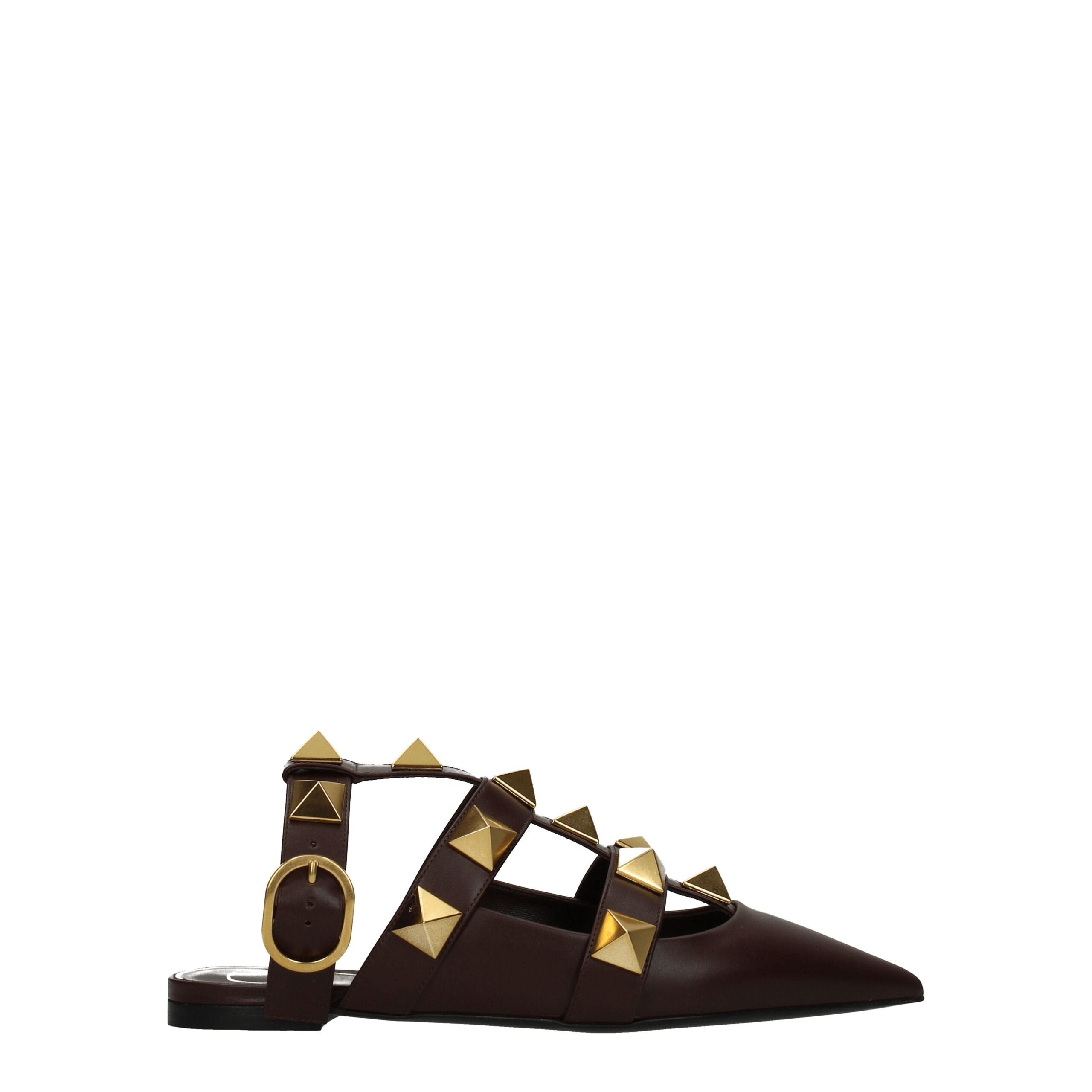 Valentino Garavani Braune Ledersandalen