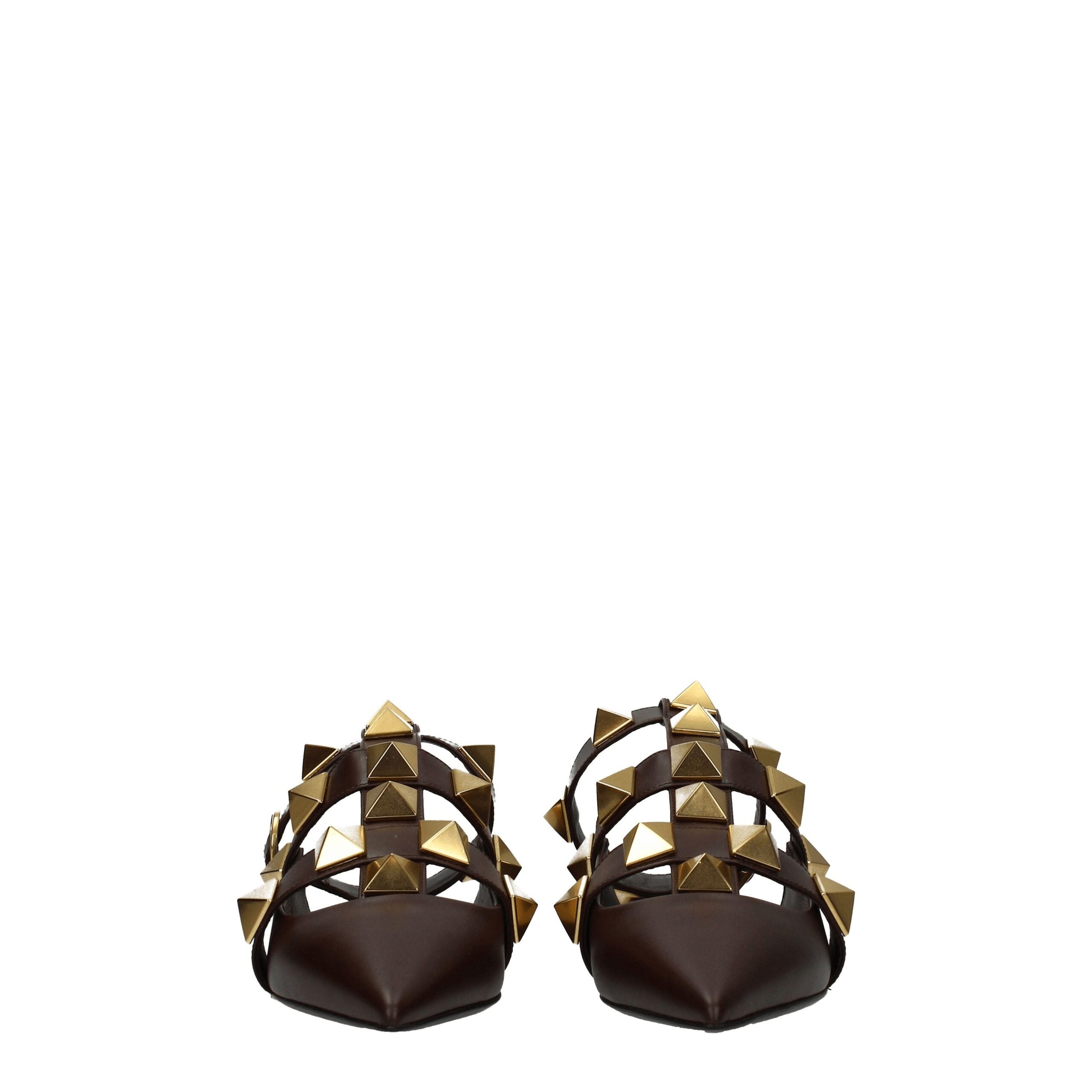 Valentino Garavani Braune Ledersandalen