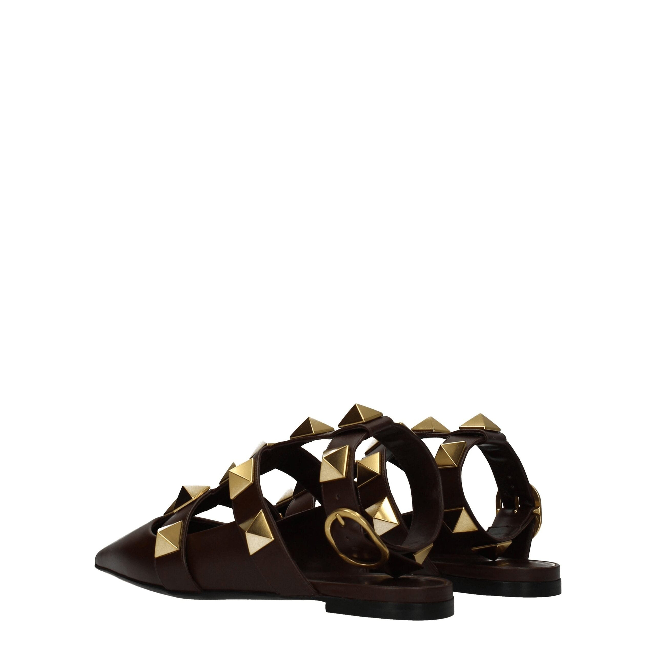 Valentino Garavani Braune Ledersandalen