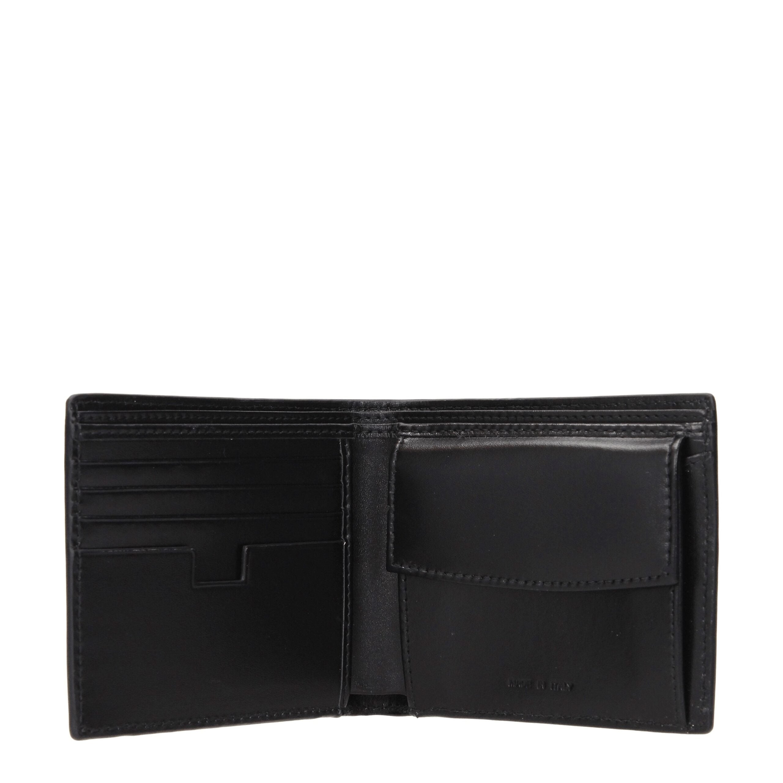 Testoni Schwarzes Leder Portemonnaie