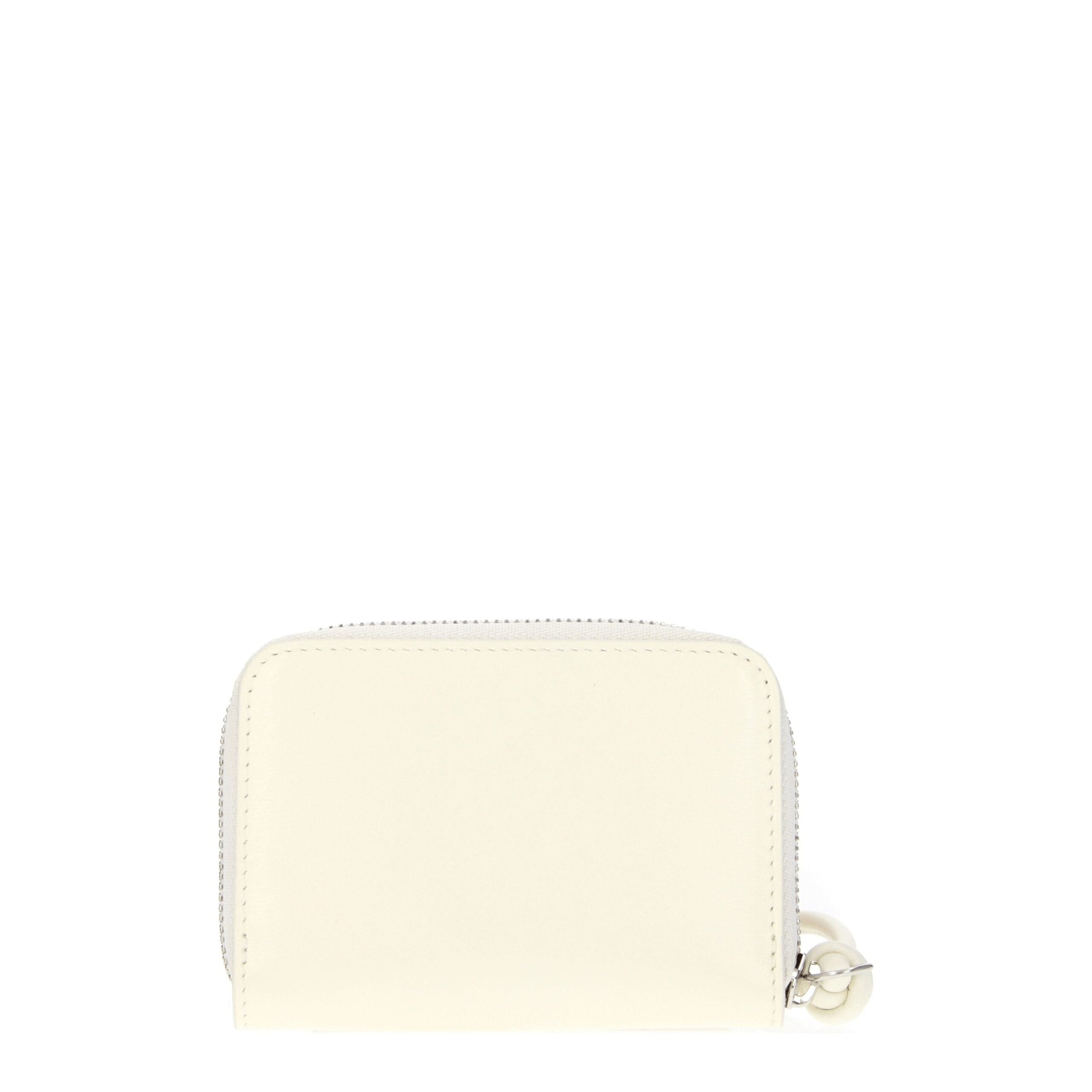 Jil Sander Beige Leder Portemonnaie