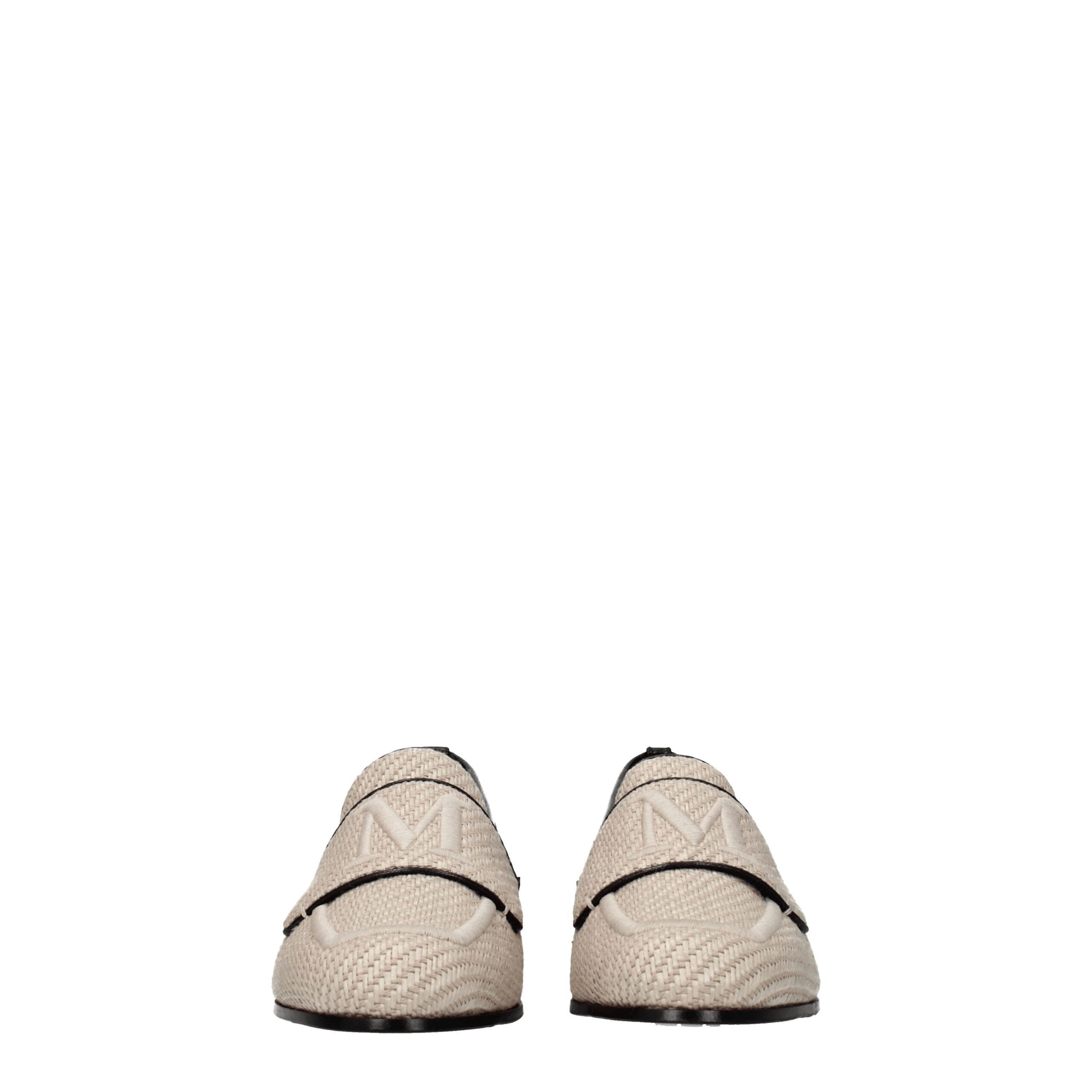 Max Mara Beige Stoff-Slipper