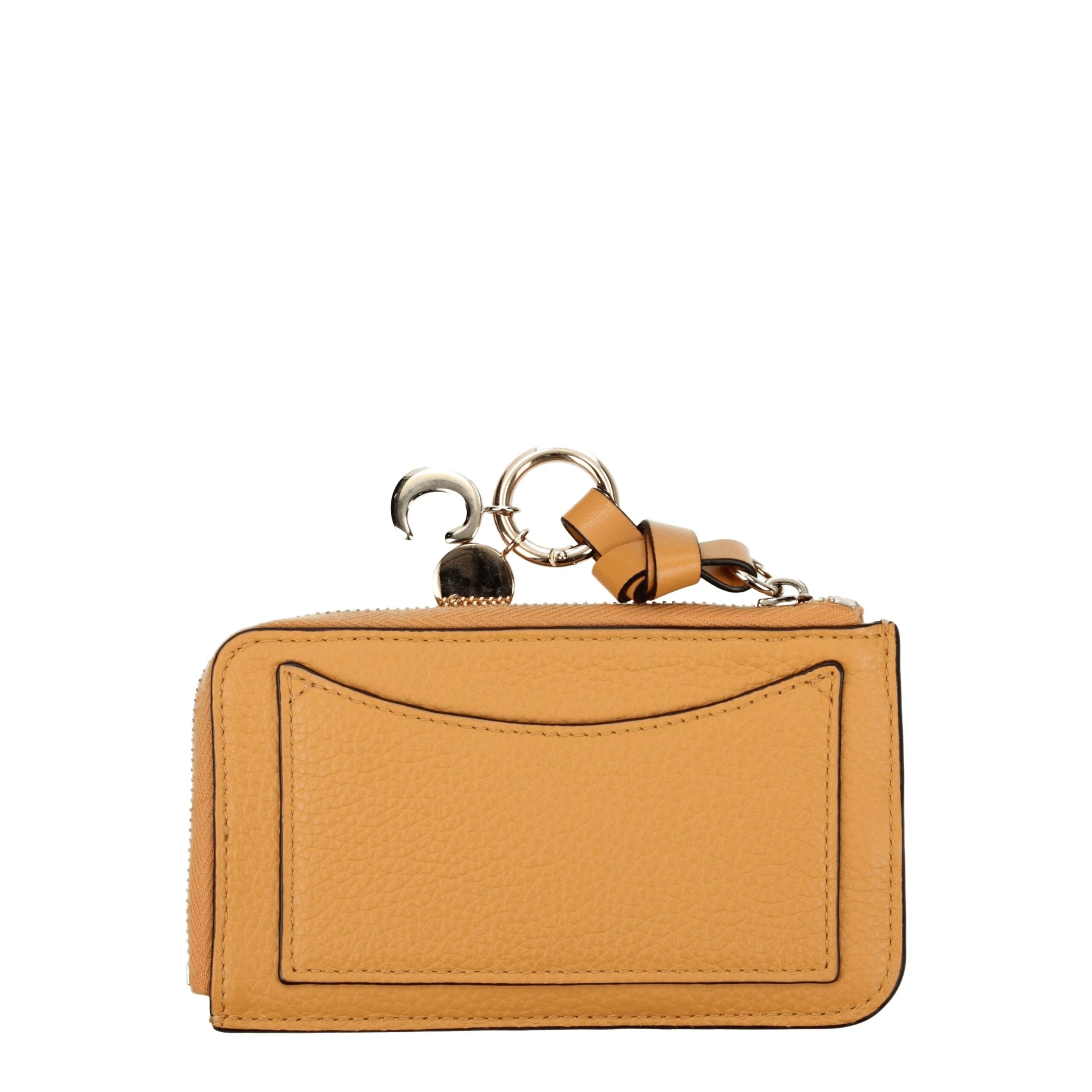 Chloé Orange-farbenes Lederportemonnaie