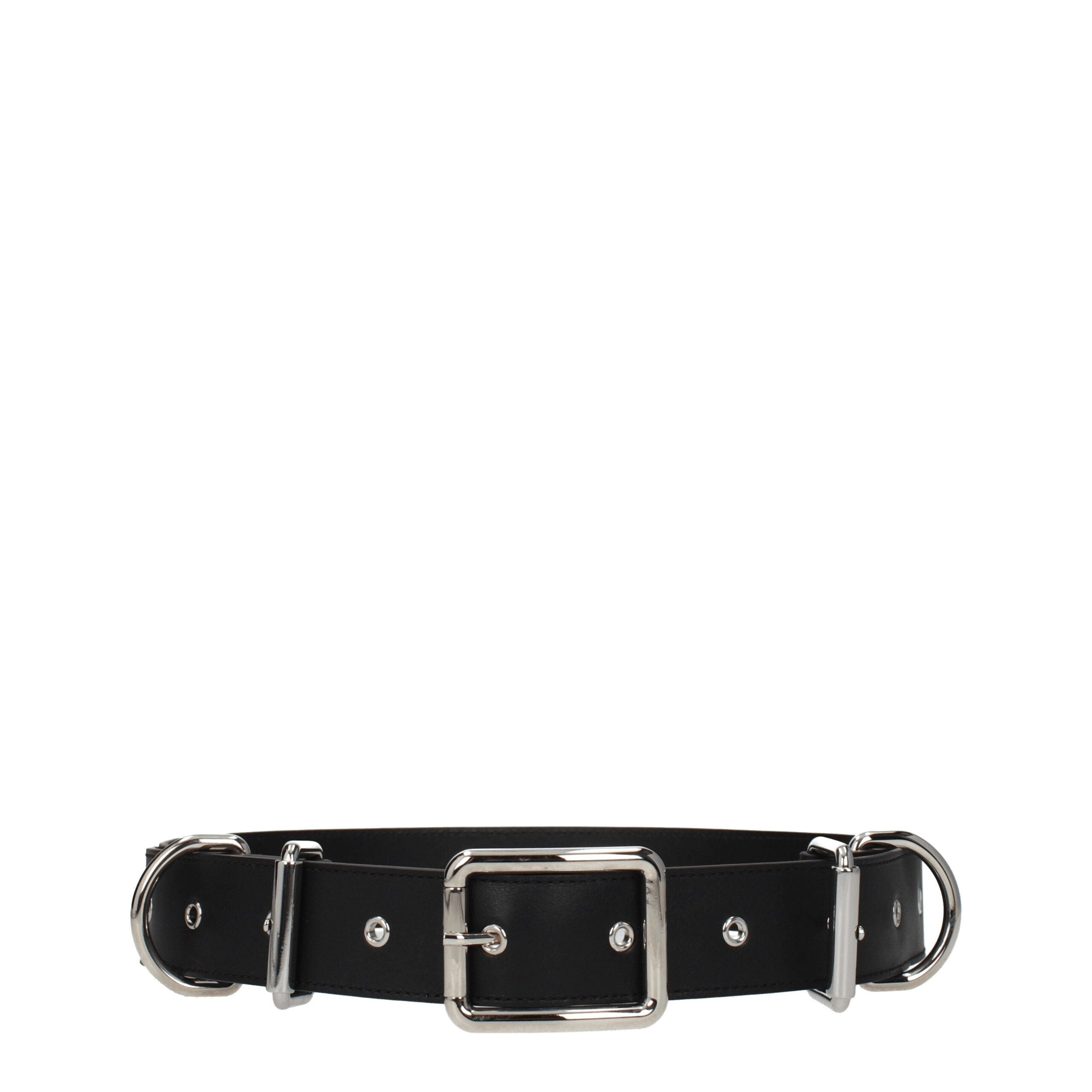 Moschino Schwarzer Ledergürtel