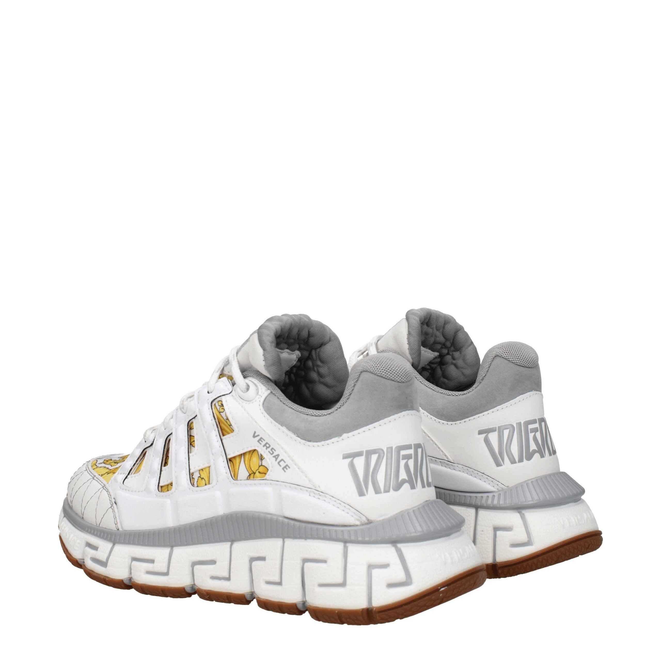Versace Weiße Stoff-Sneaker im Athletic-Look