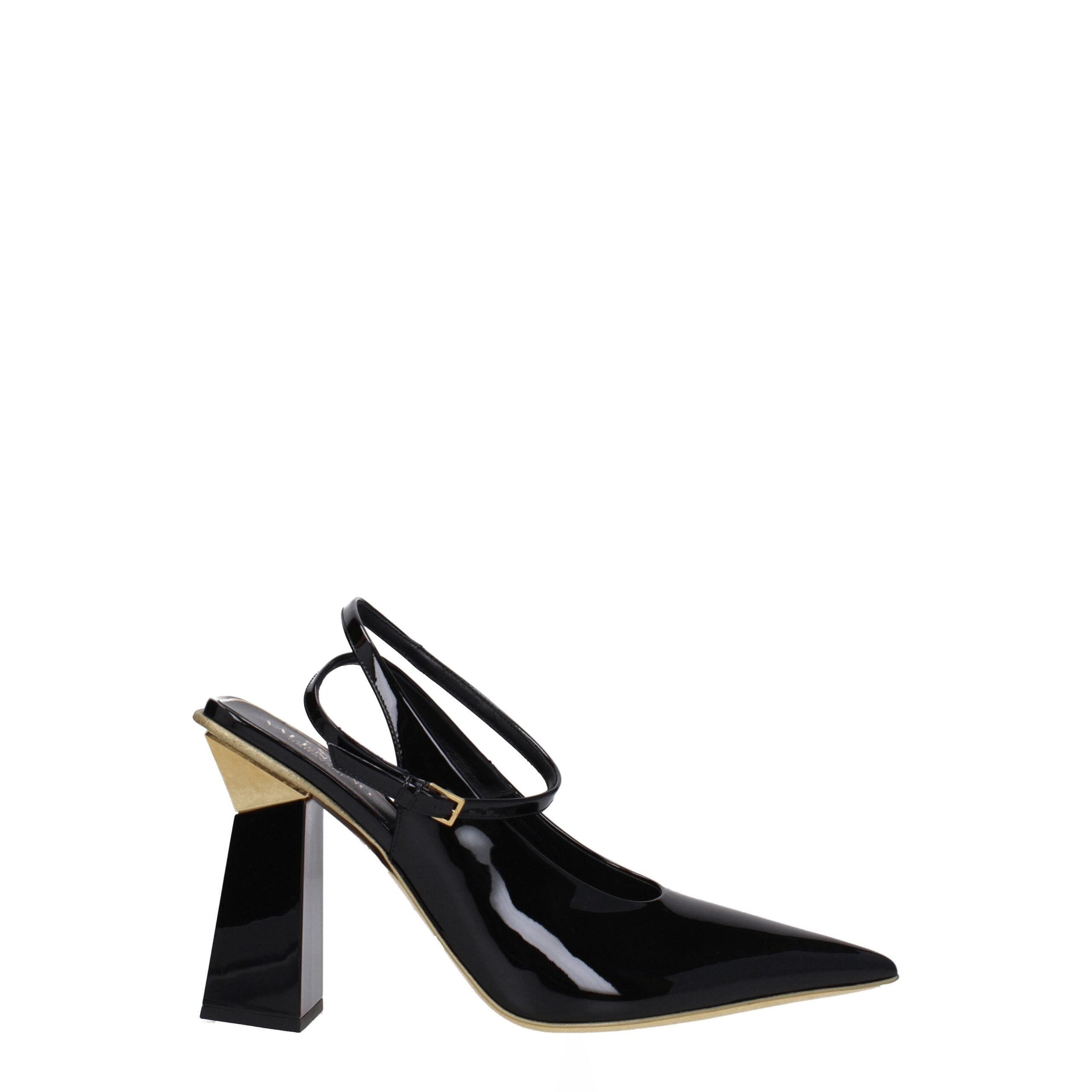 Valentino Garavani Schwarze Ledersandalen