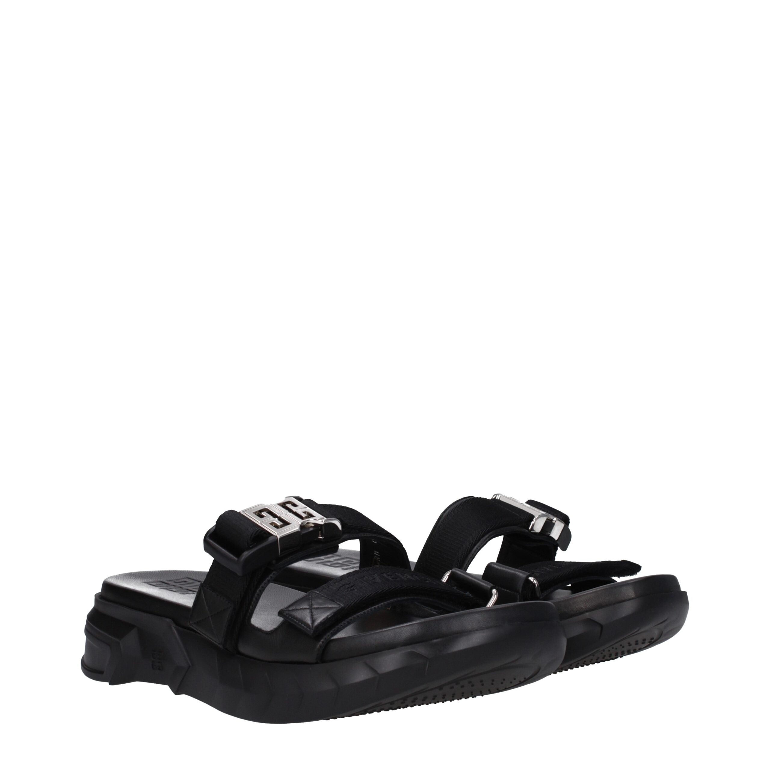 Givenchy Schwarze Stoff-Slipper
