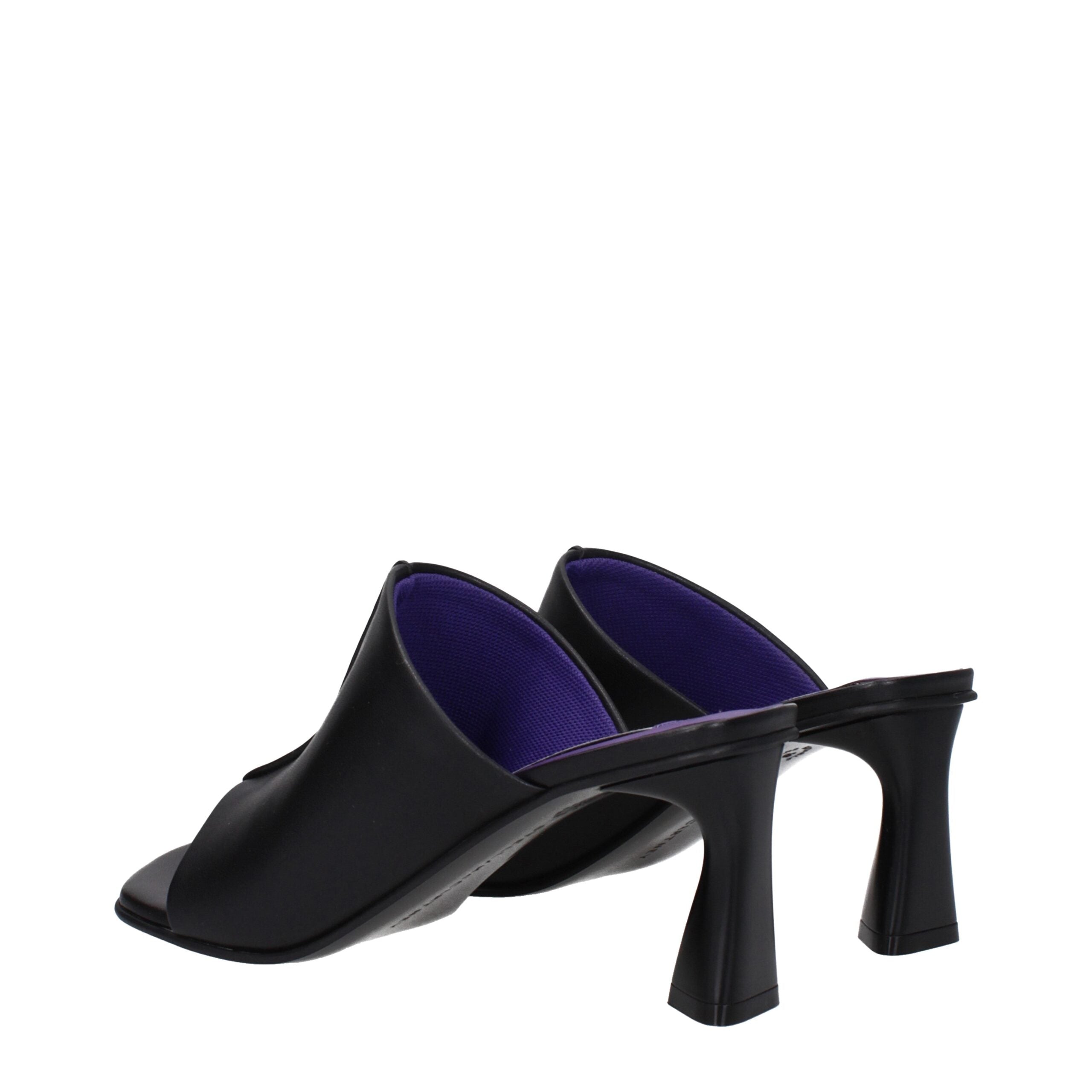 Stella McCartney Schwarze Leder-Stiletto-Sandalen