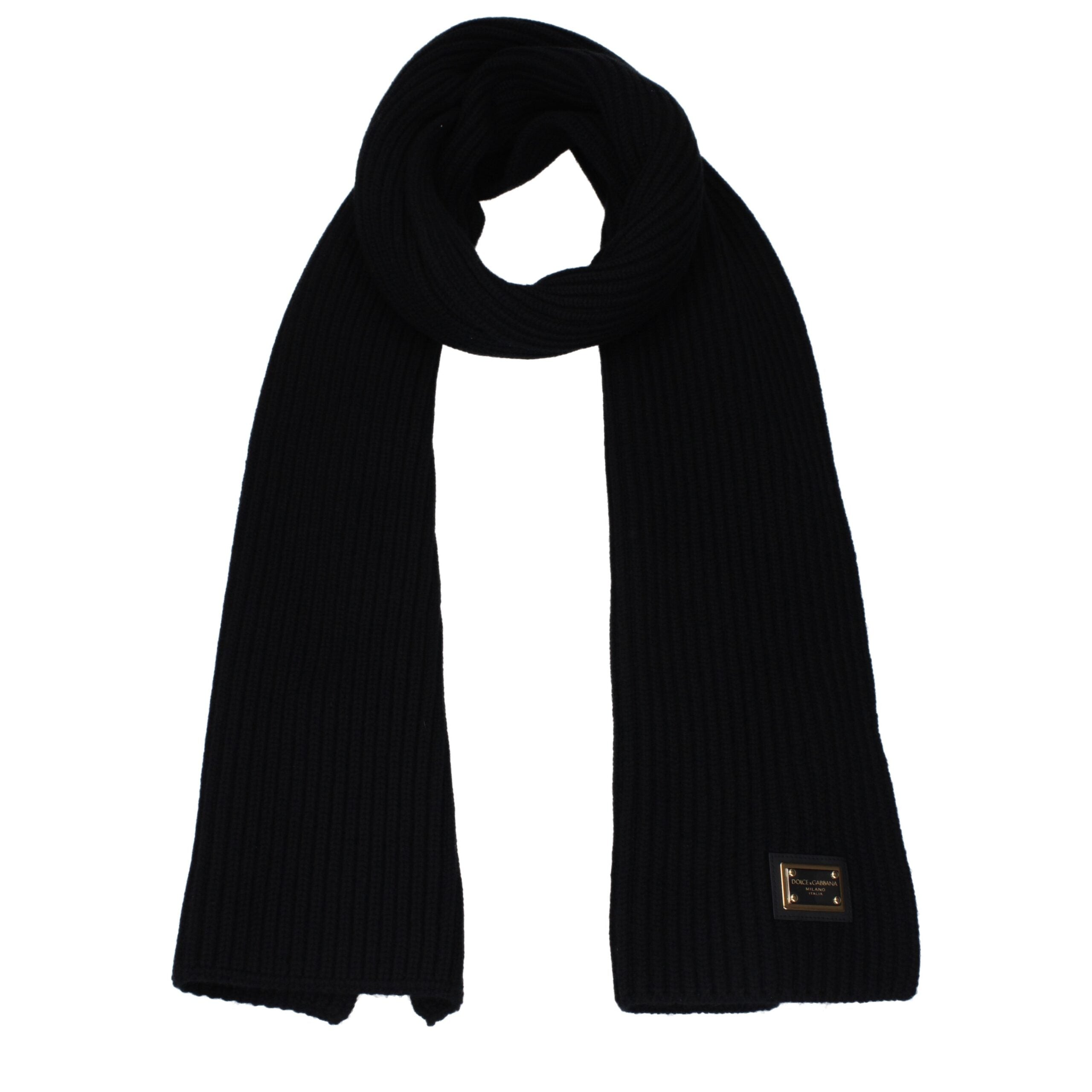 Dolce & Gabbana Schwarzer Kaschmirschal