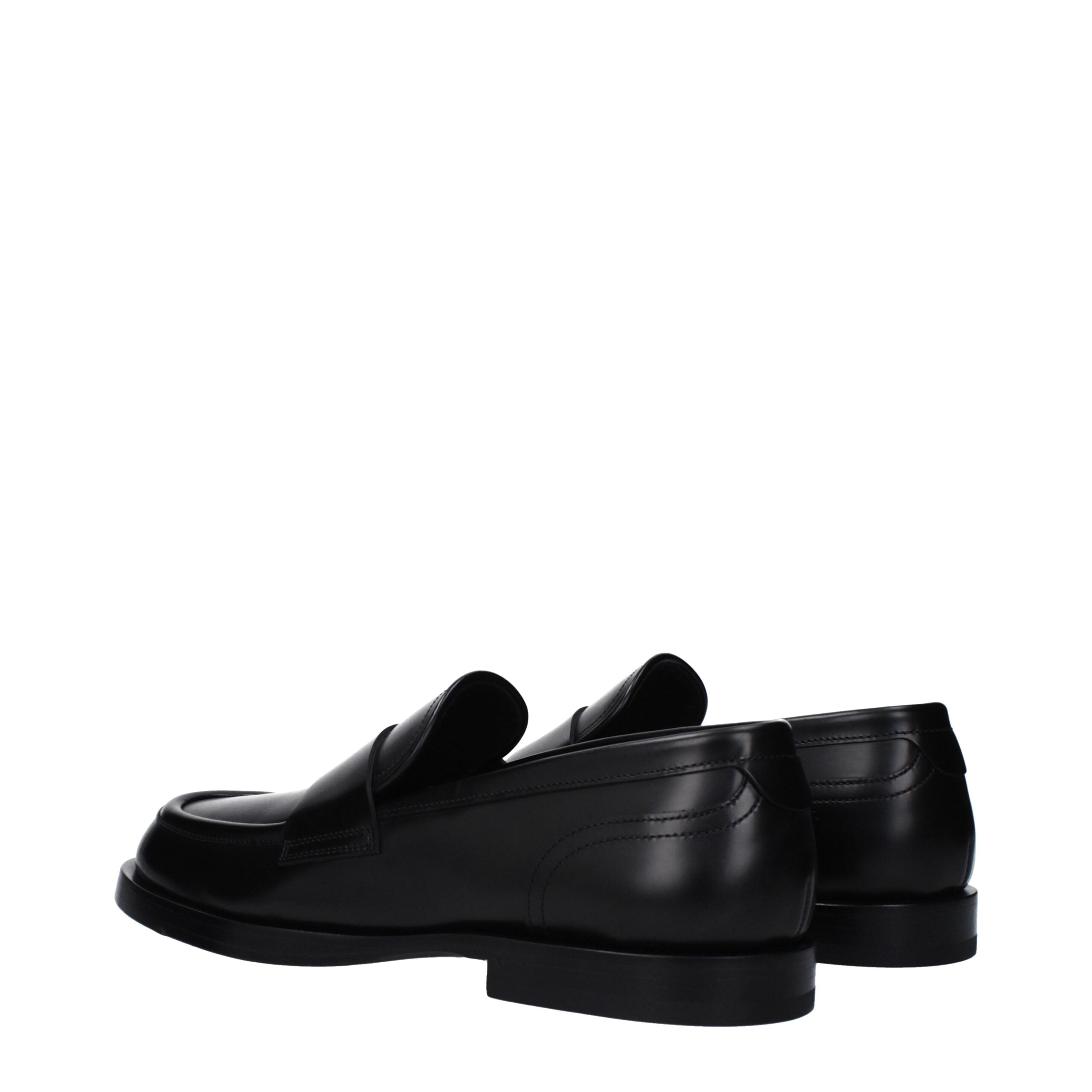 Dolce & Gabbana Schwarze Leder Loafer zum Hineinschlüpfen