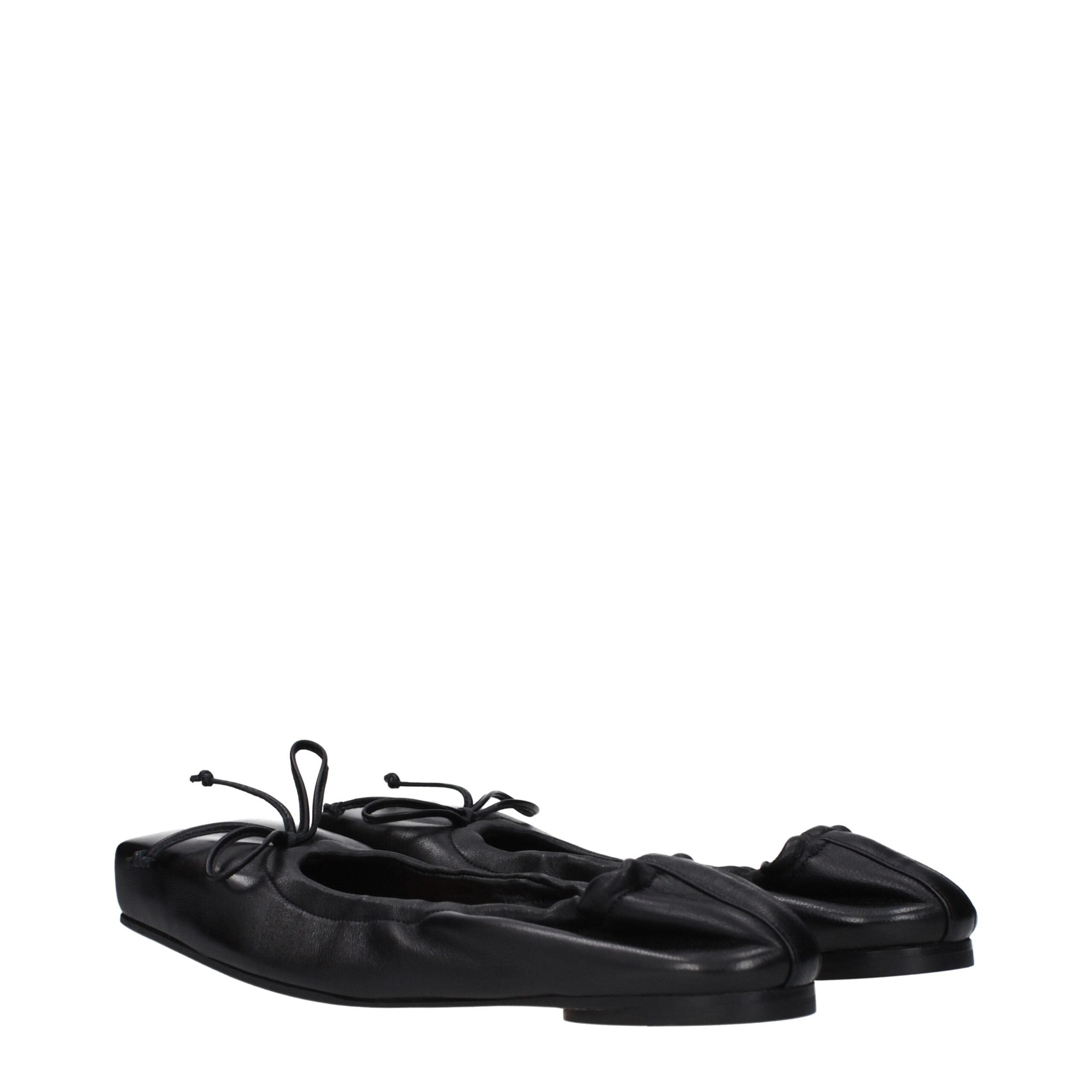 Jacquemus Schwarze Ballerinas aus Leder