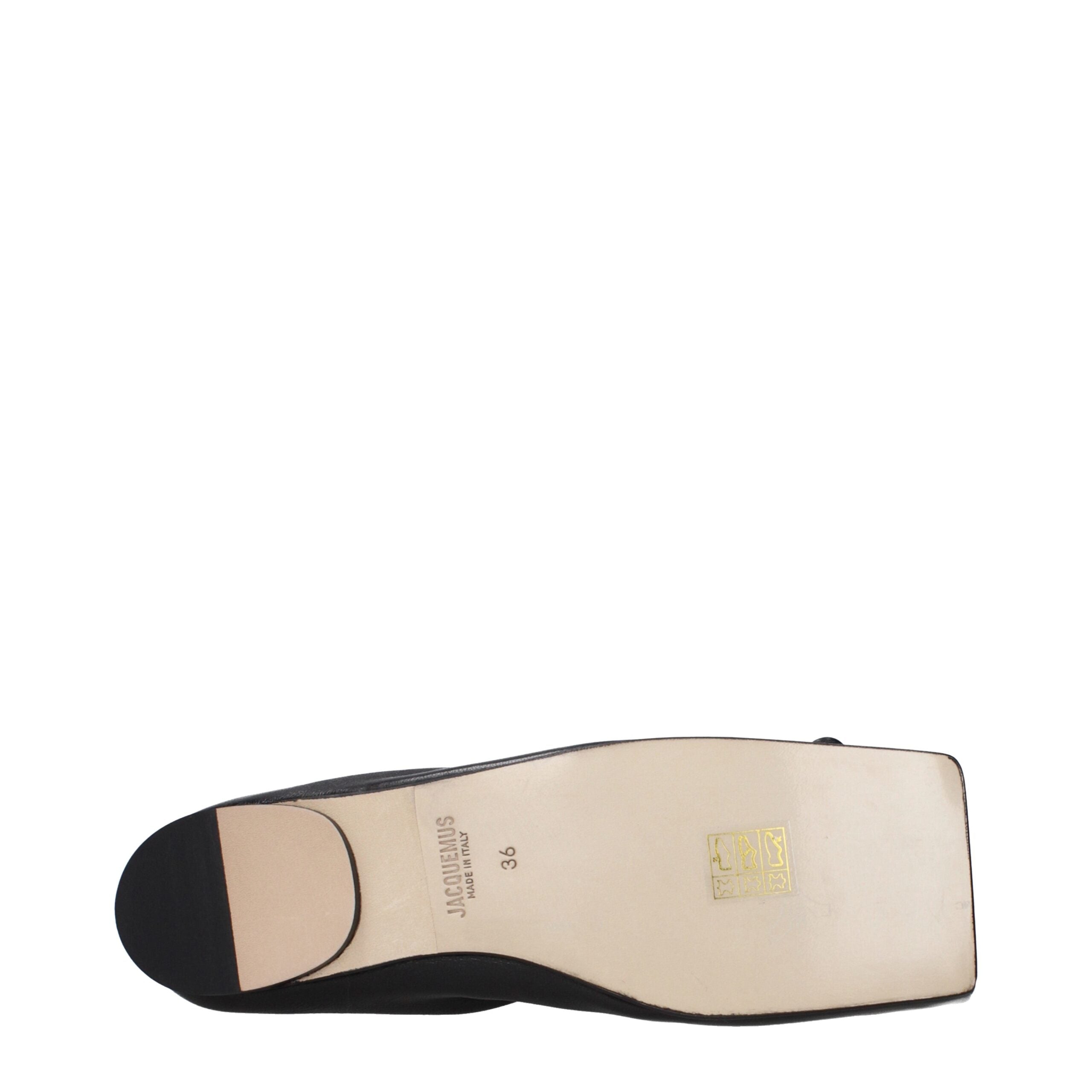 Jacquemus Schwarze Ballerinas aus Leder