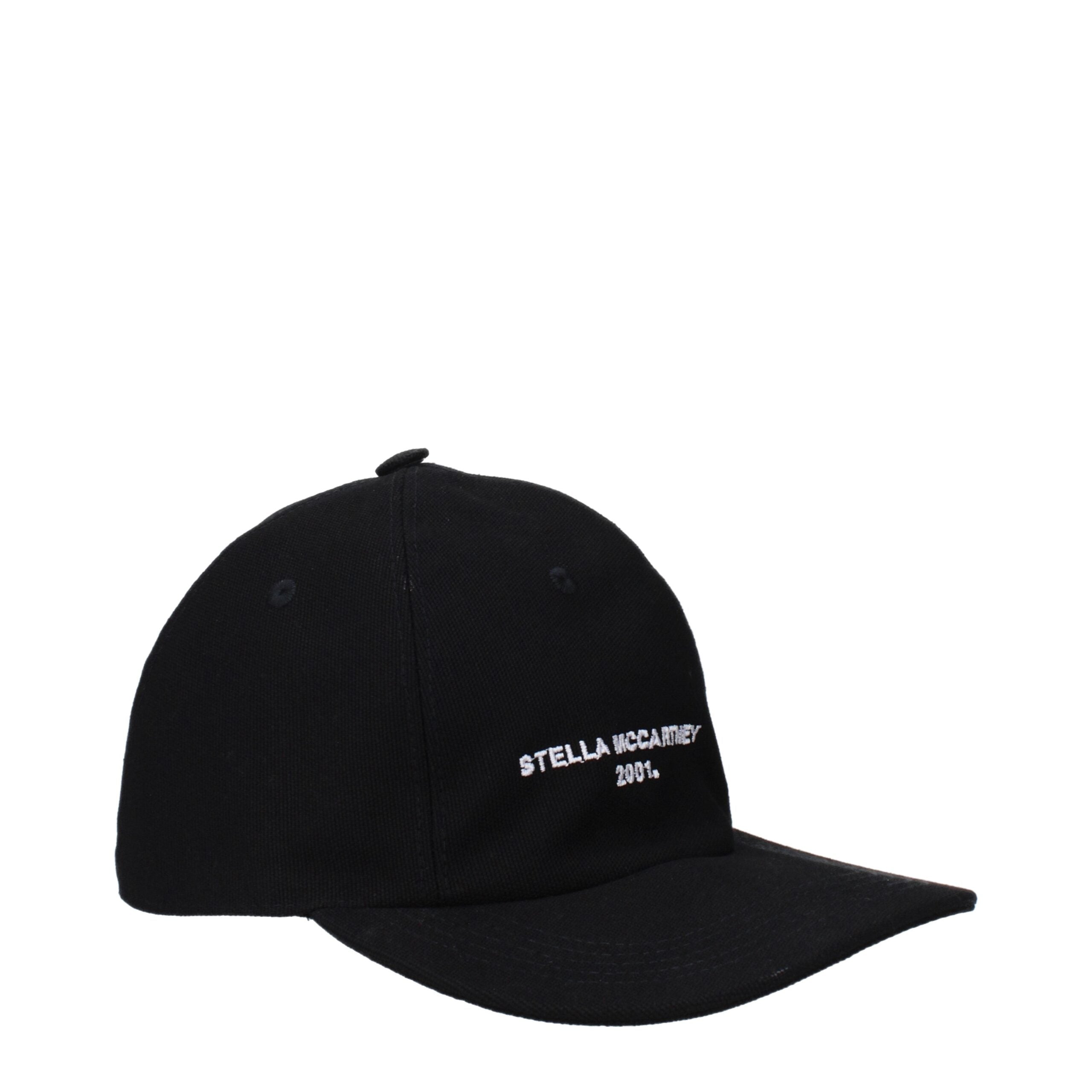 Stella McCartney Schwarze Baumwollkappe (Baseball Cap)