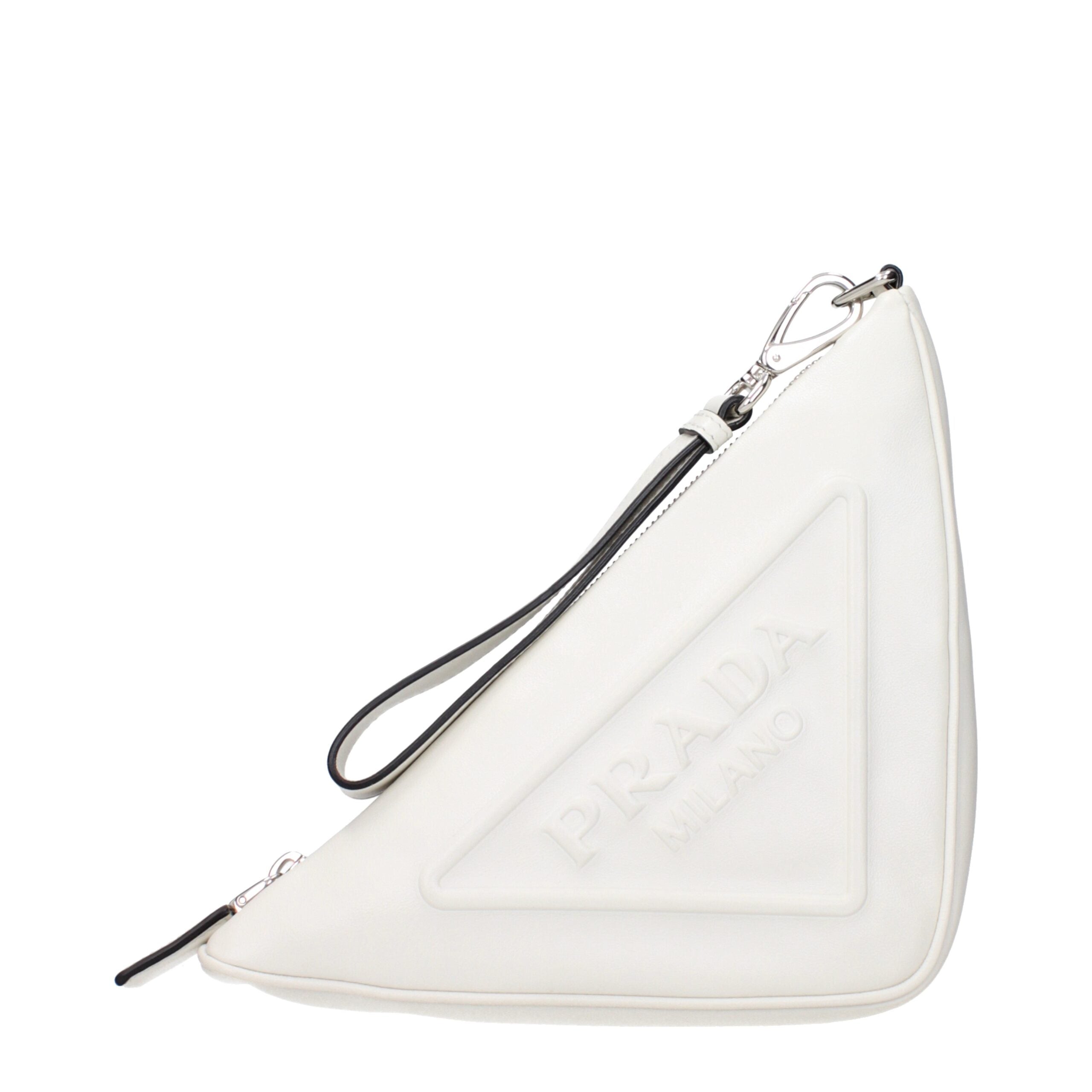 Prada Weiße Leder-Clutch