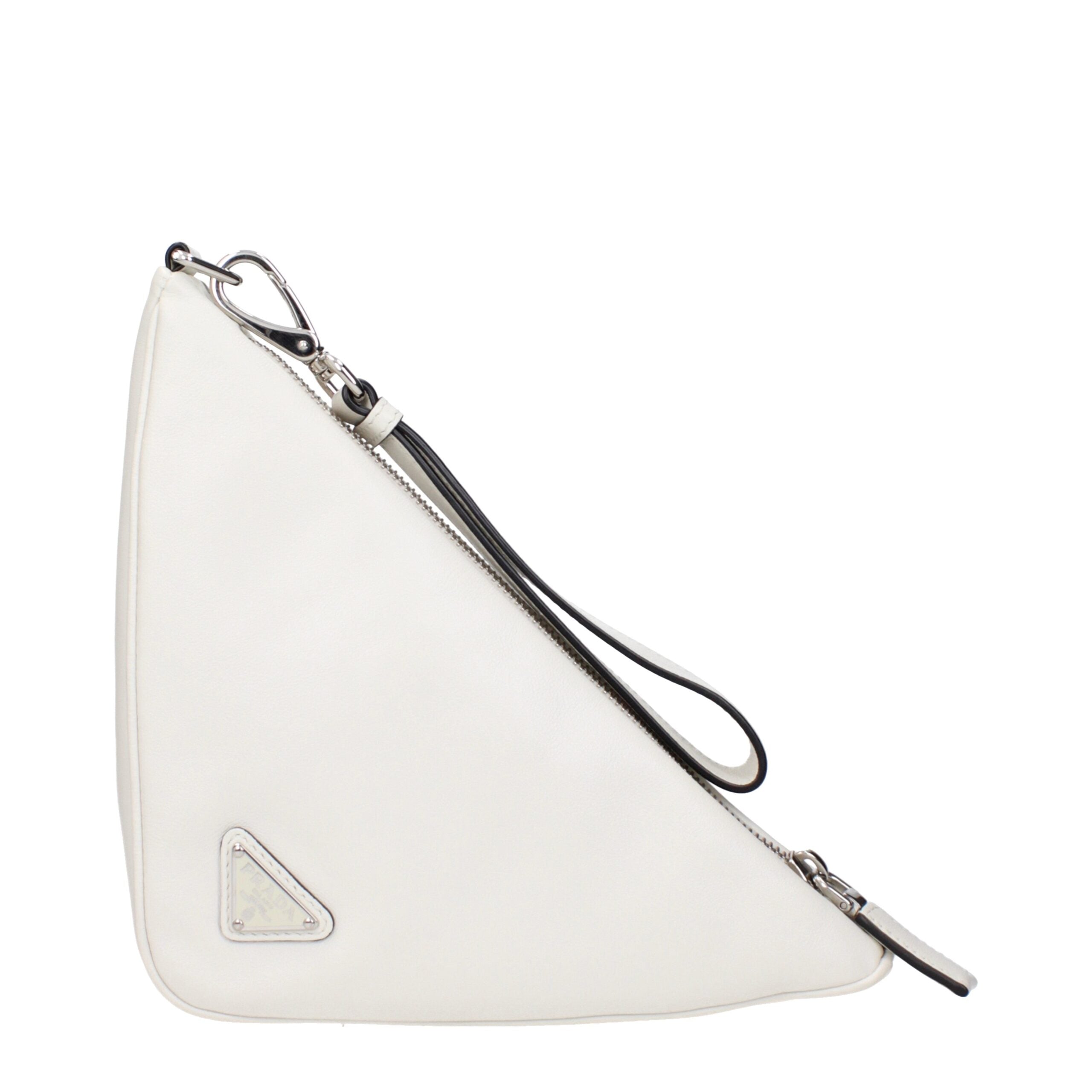 Prada Weiße Leder-Clutch