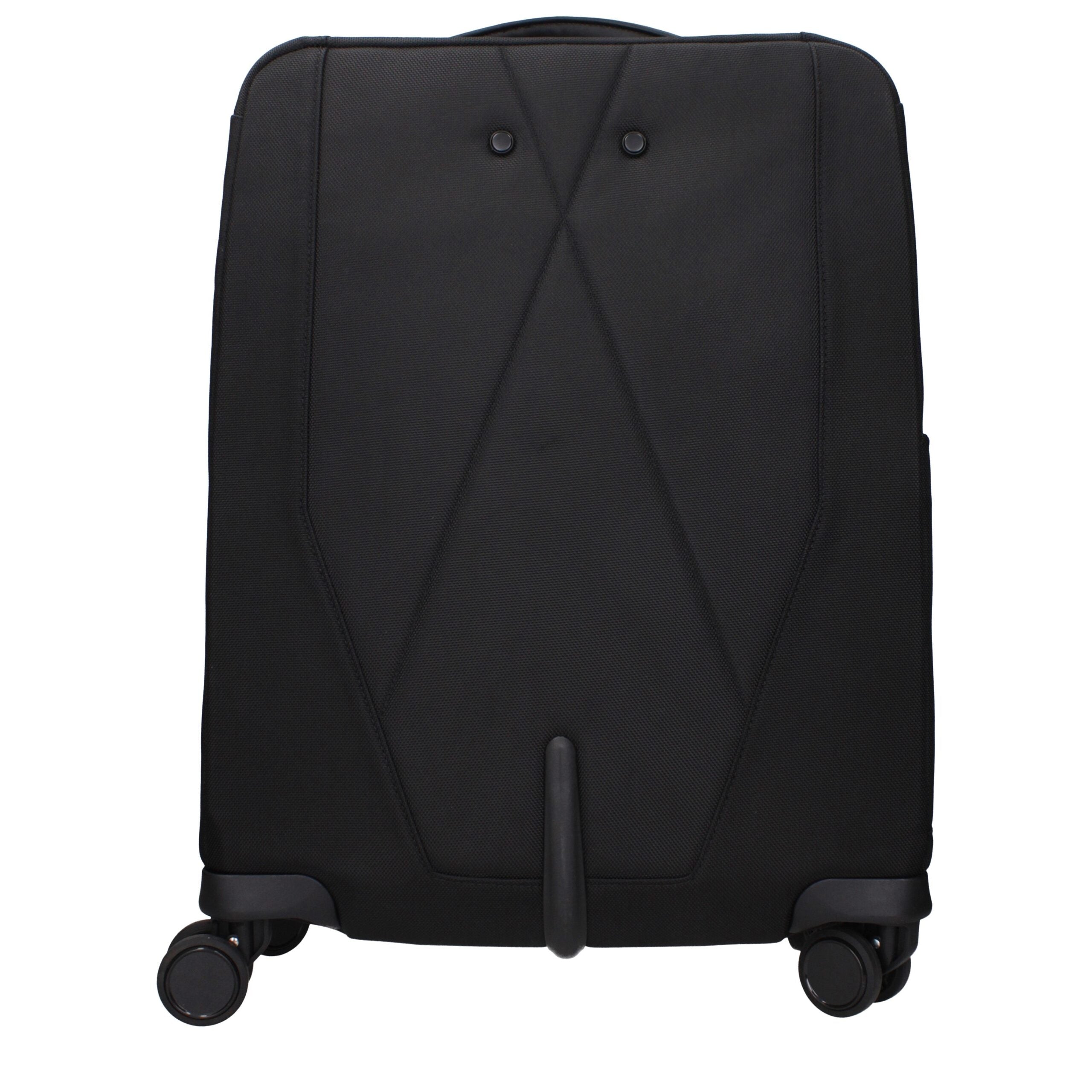 Piquadro Schwarze Stoff-Gepäck- und Reisetasche