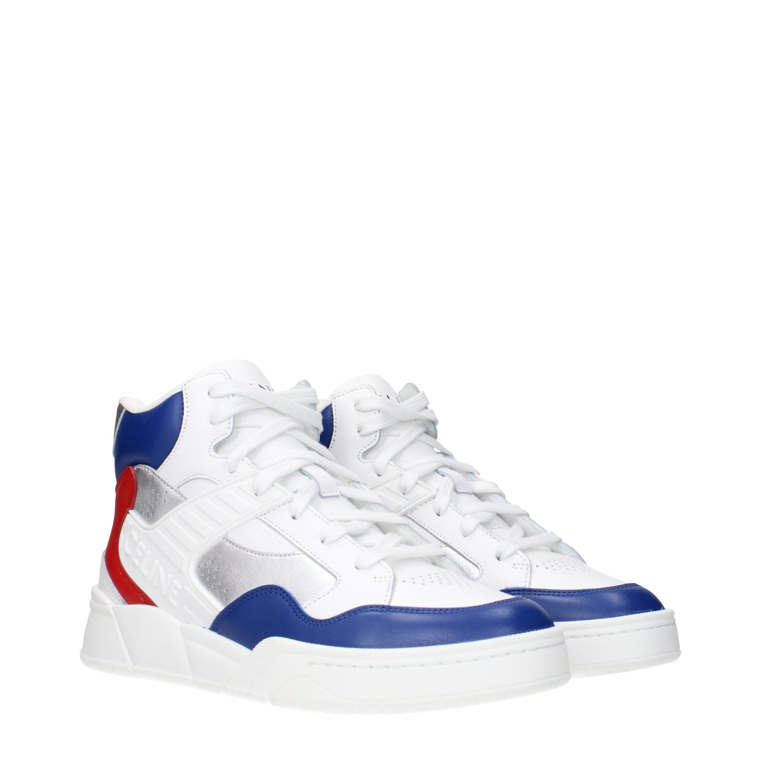 Celine Weiße Leder-Athletic-Sneaker