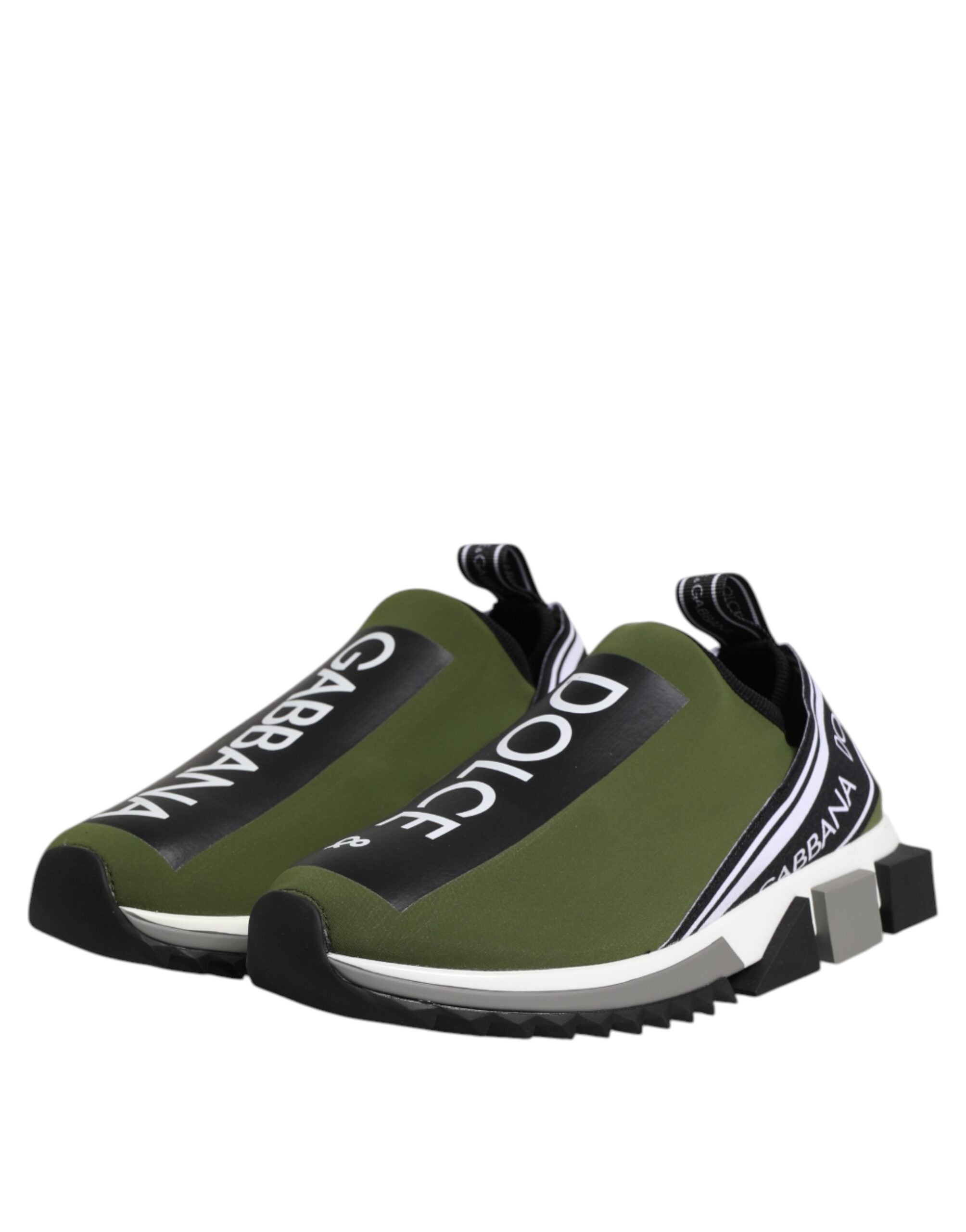 Dolce & Gabbana Grün Logo Low Top Sorrento Männer Turnschuhe Schuhe