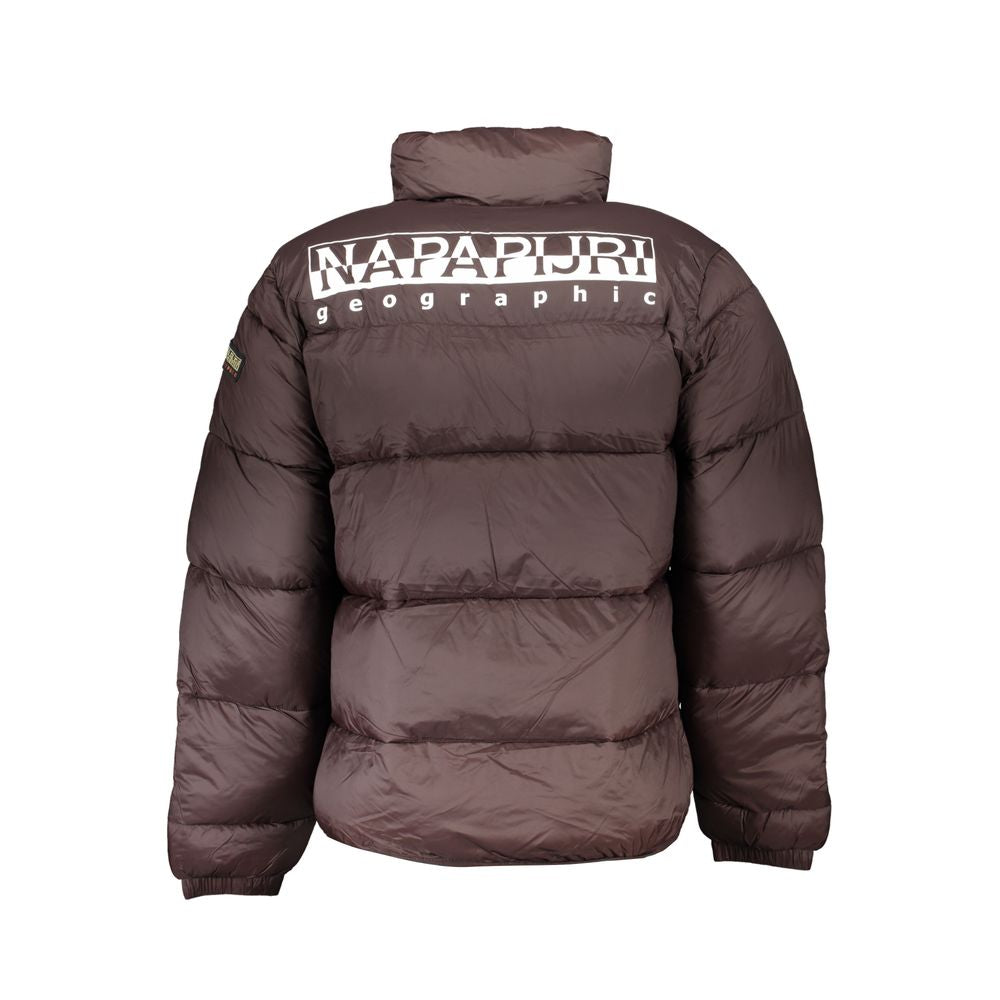 Napapijri Blaue Polyester-Jacke in voller Länge