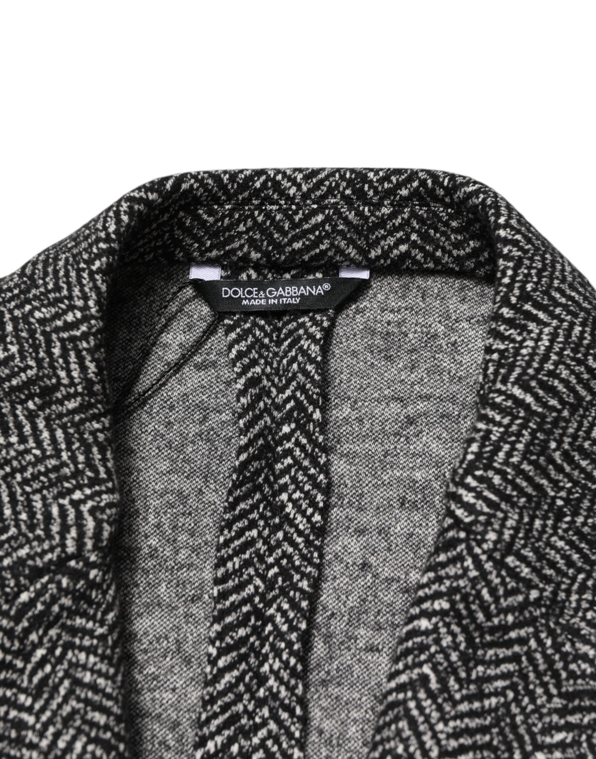 Dolce & Gabbana Schwarz Weiß Zweireiher Männer Anzug Blazer