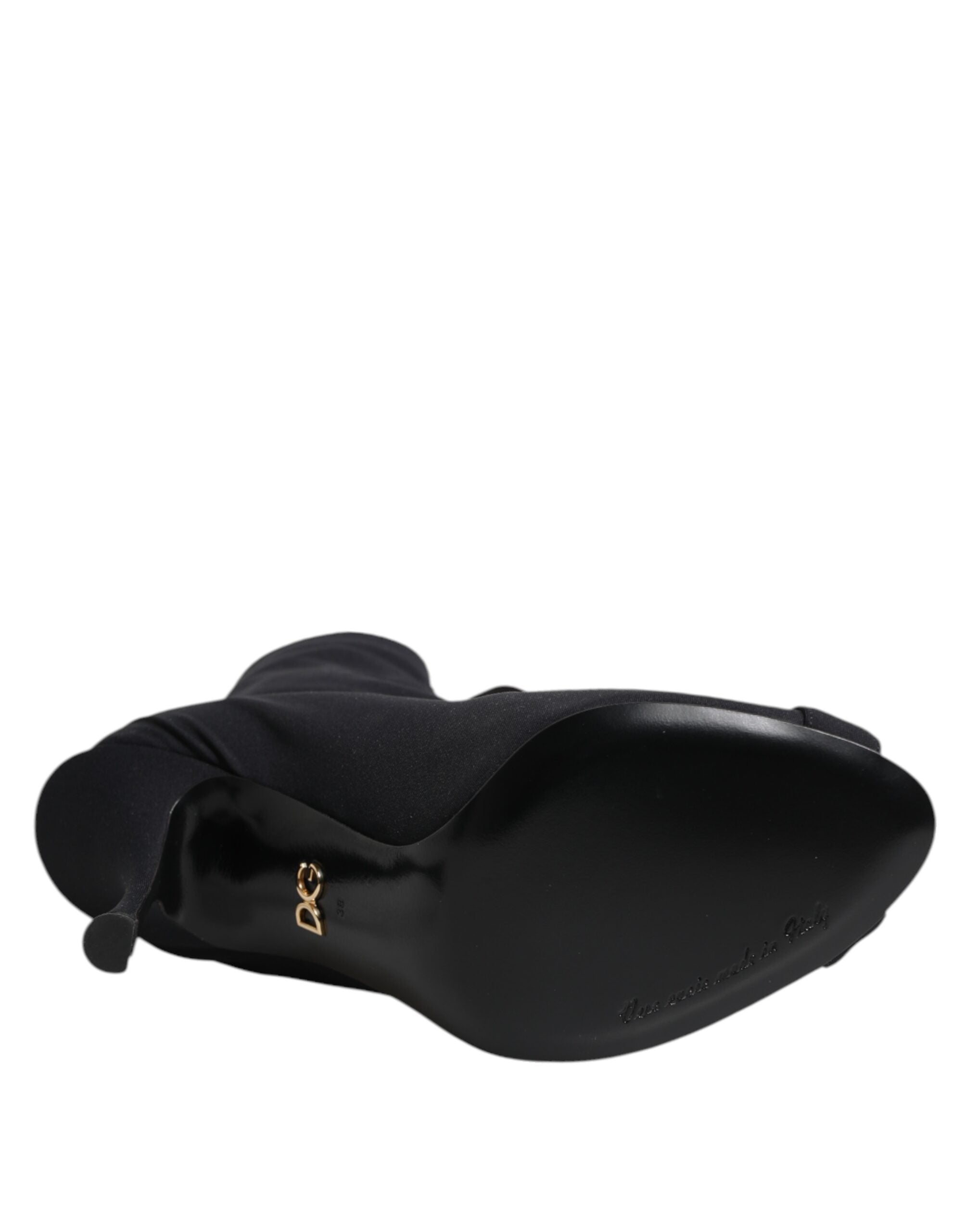 Dolce & Gabbana Schwarze Stiletto-High-Heels mit Schnürung