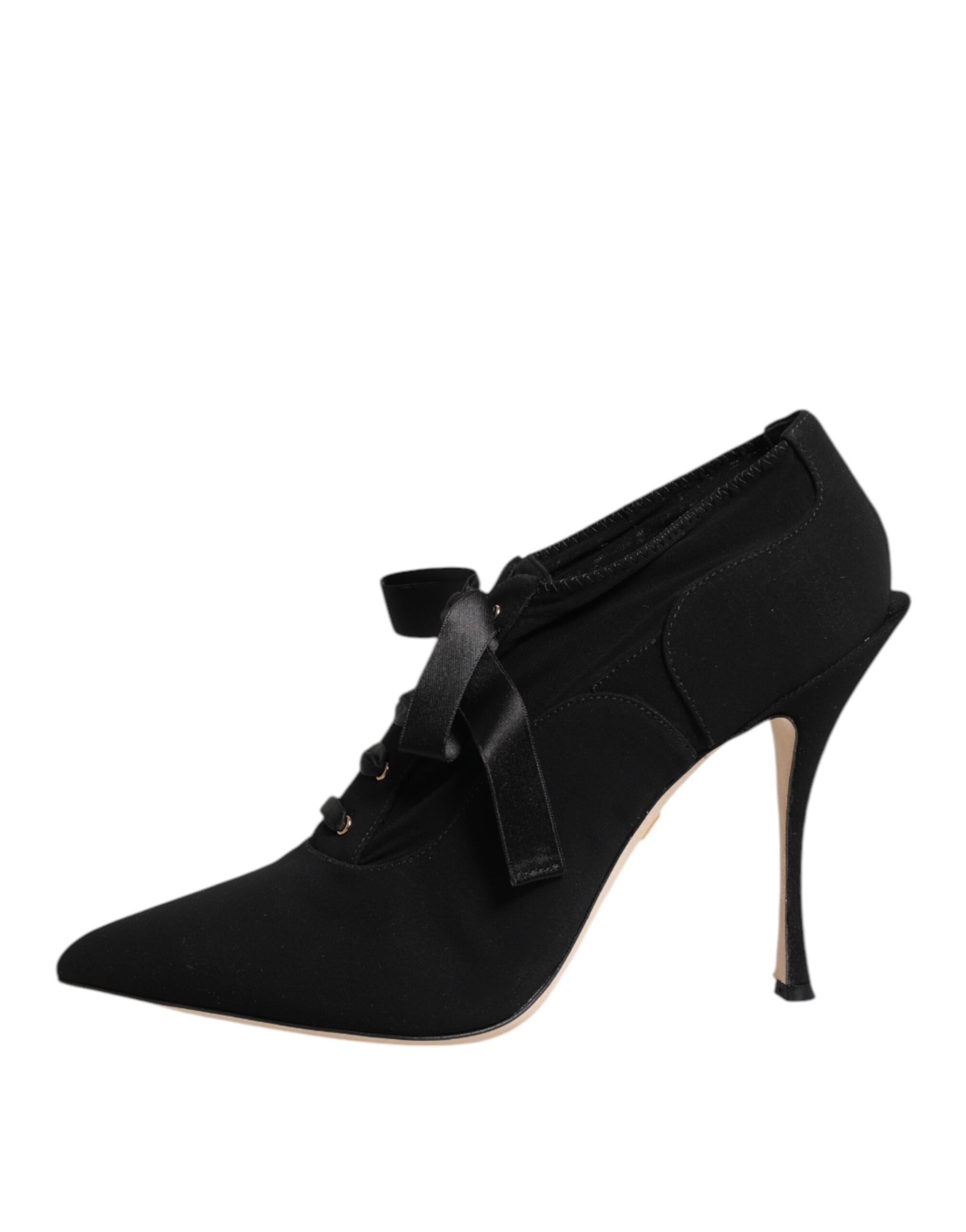 Dolce & Gabbana Schwarze Spitze Stiletto Heels Pumps Schuhe