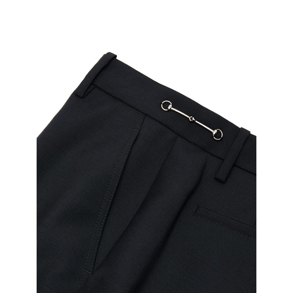 Gucci Schwarze Wollhose