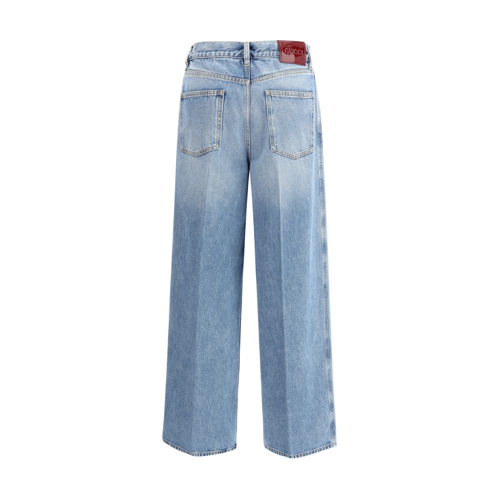 Gucci Blaue Baumwolljeans Denim