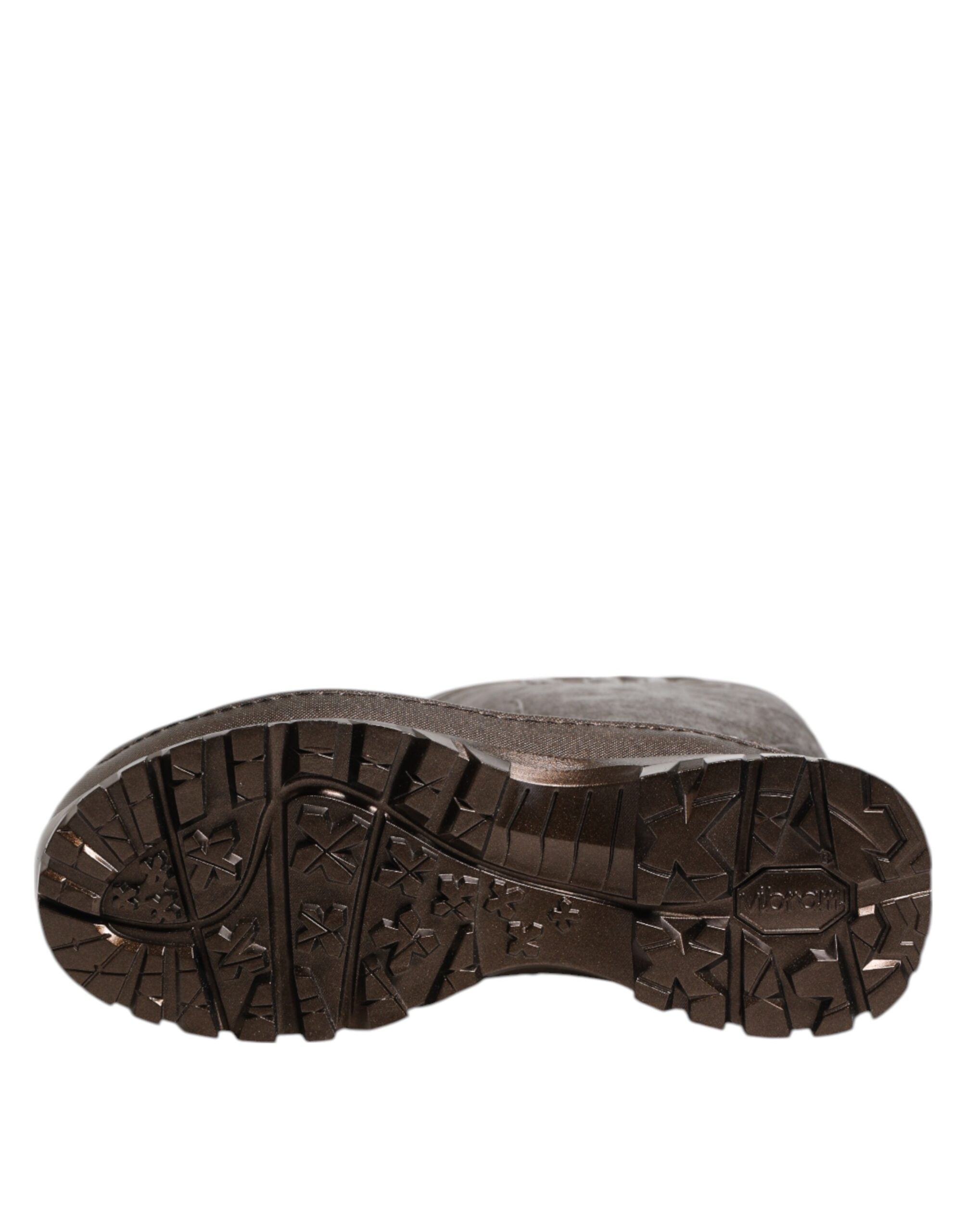 Dolce & Gabbana Metallic Bronze Pull On Regen Stiefel Schuhe