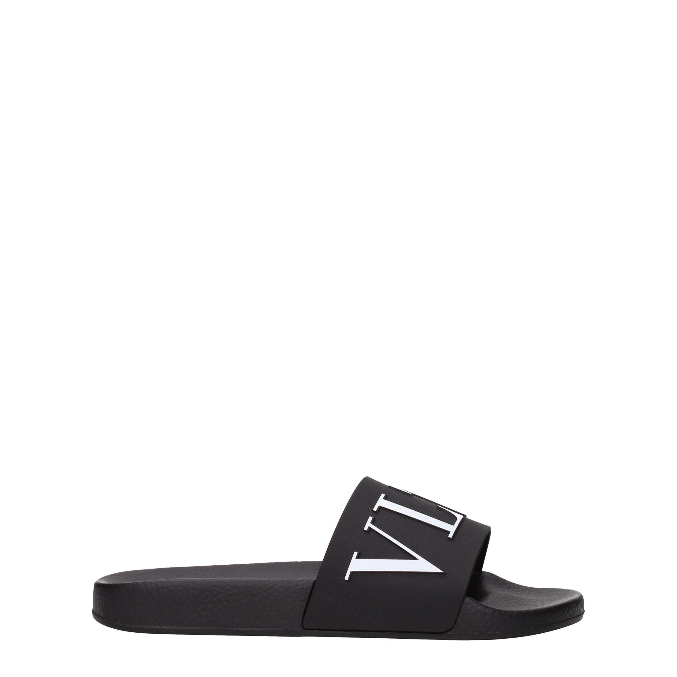 Valentino Garavani Schwarze Baumwoll-Slipper