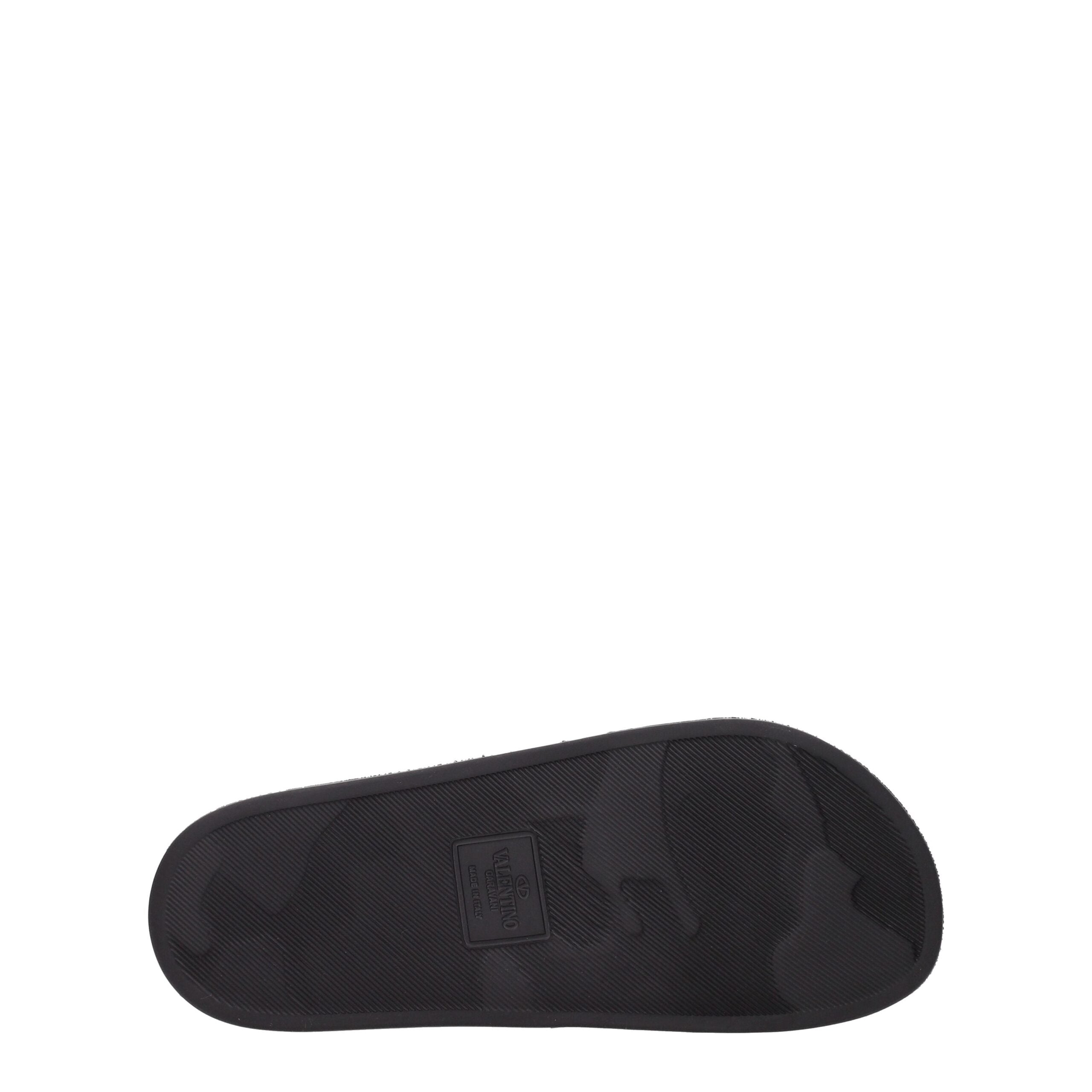 Valentino Garavani Schwarze Baumwoll-Slipper