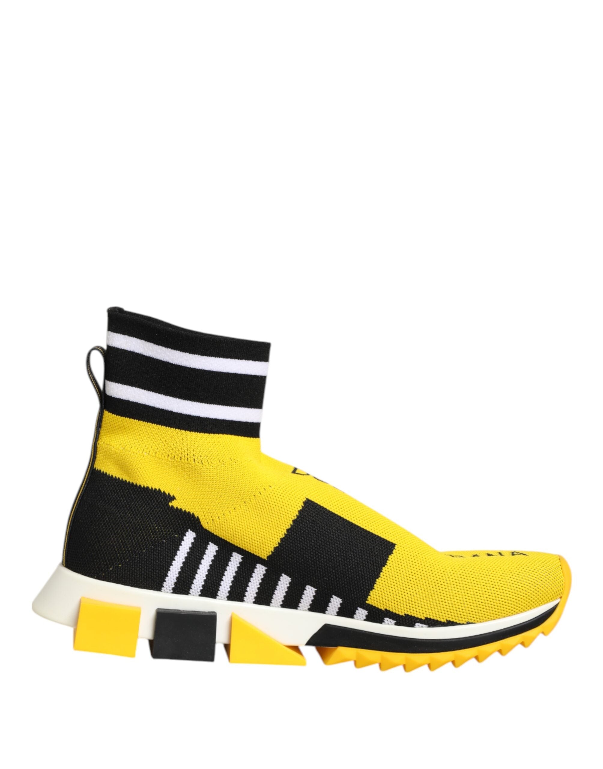 Dolce & Gabbana Gelb Schwarz Sorrento Socken Sneakers Schuhe