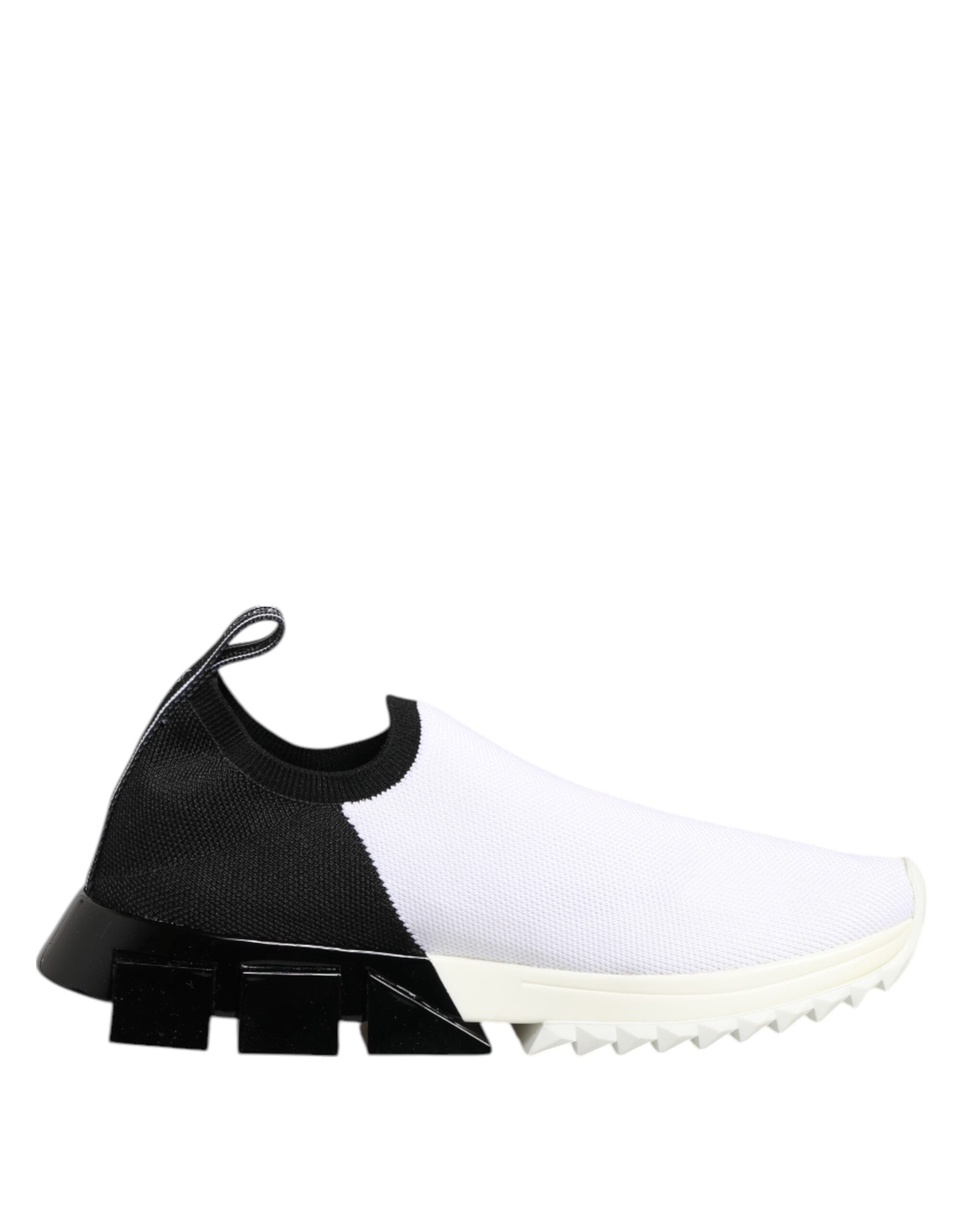 Dolce & Gabbana Weiß Schwarz Low Top Sorrento Turnschuhe Schuhe