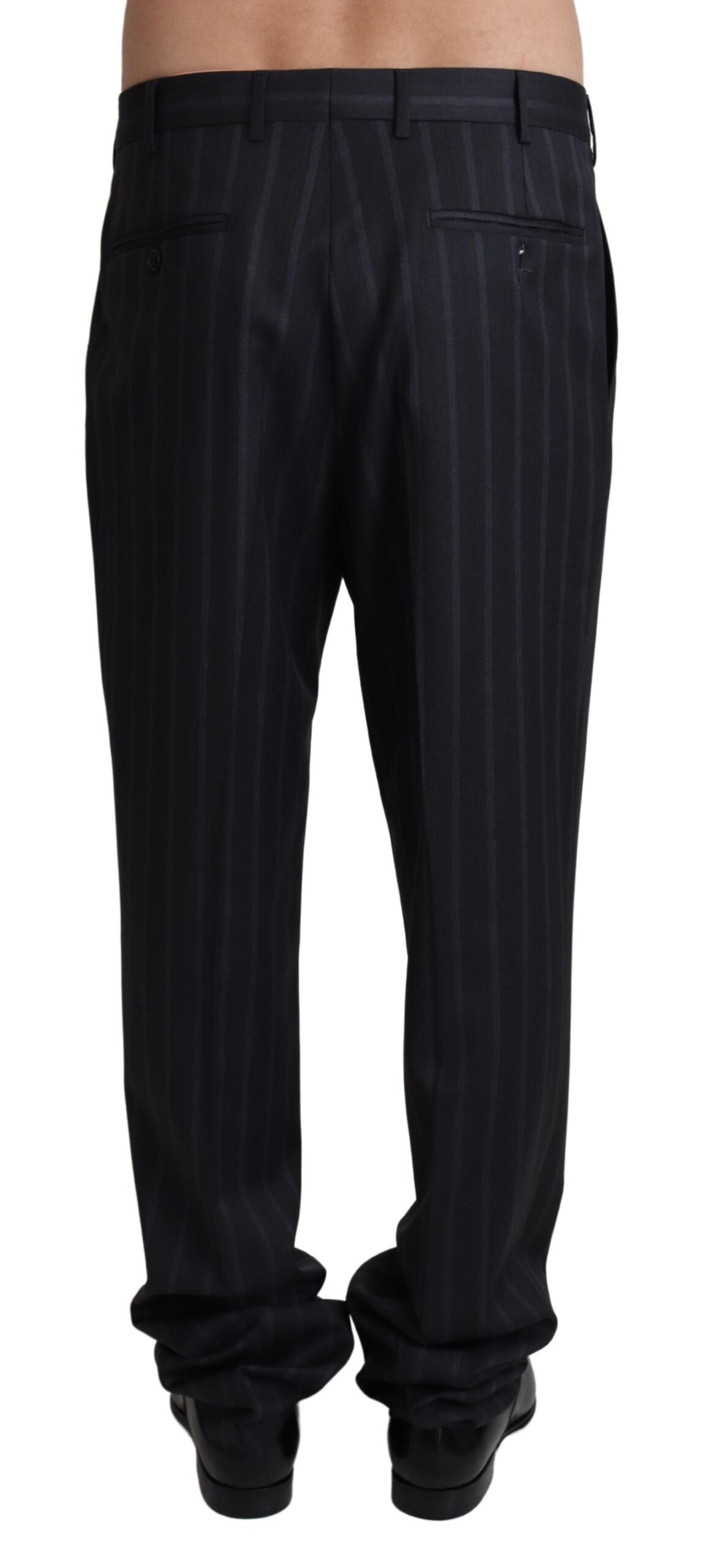 Dolce & Gabbana Graue formelle Hose aus Wollmischung Hose