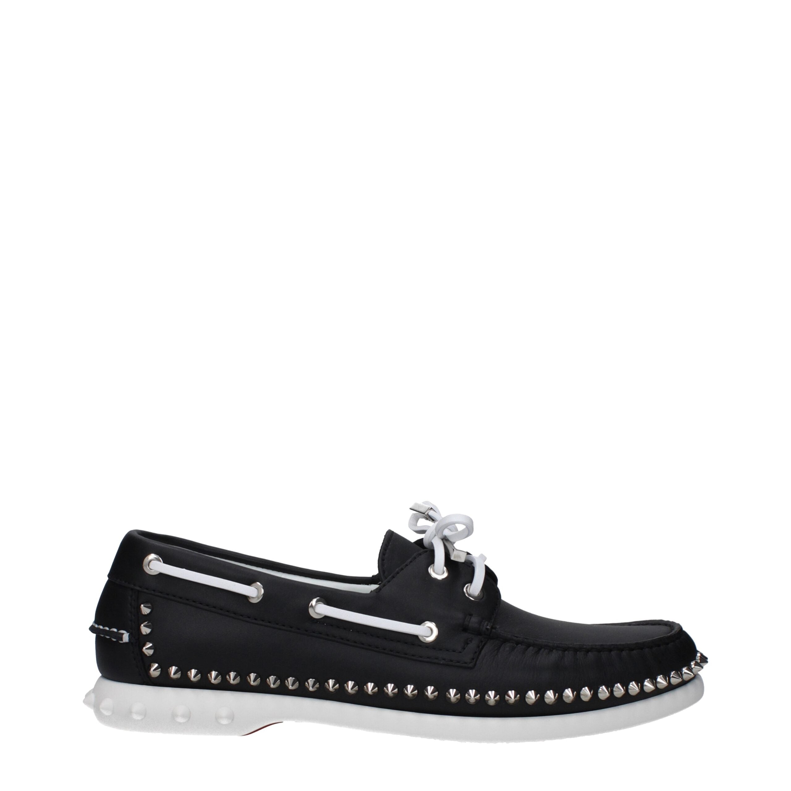 Christian Louboutin Schwarze Leder Loafer zum Hineinschlüpfen