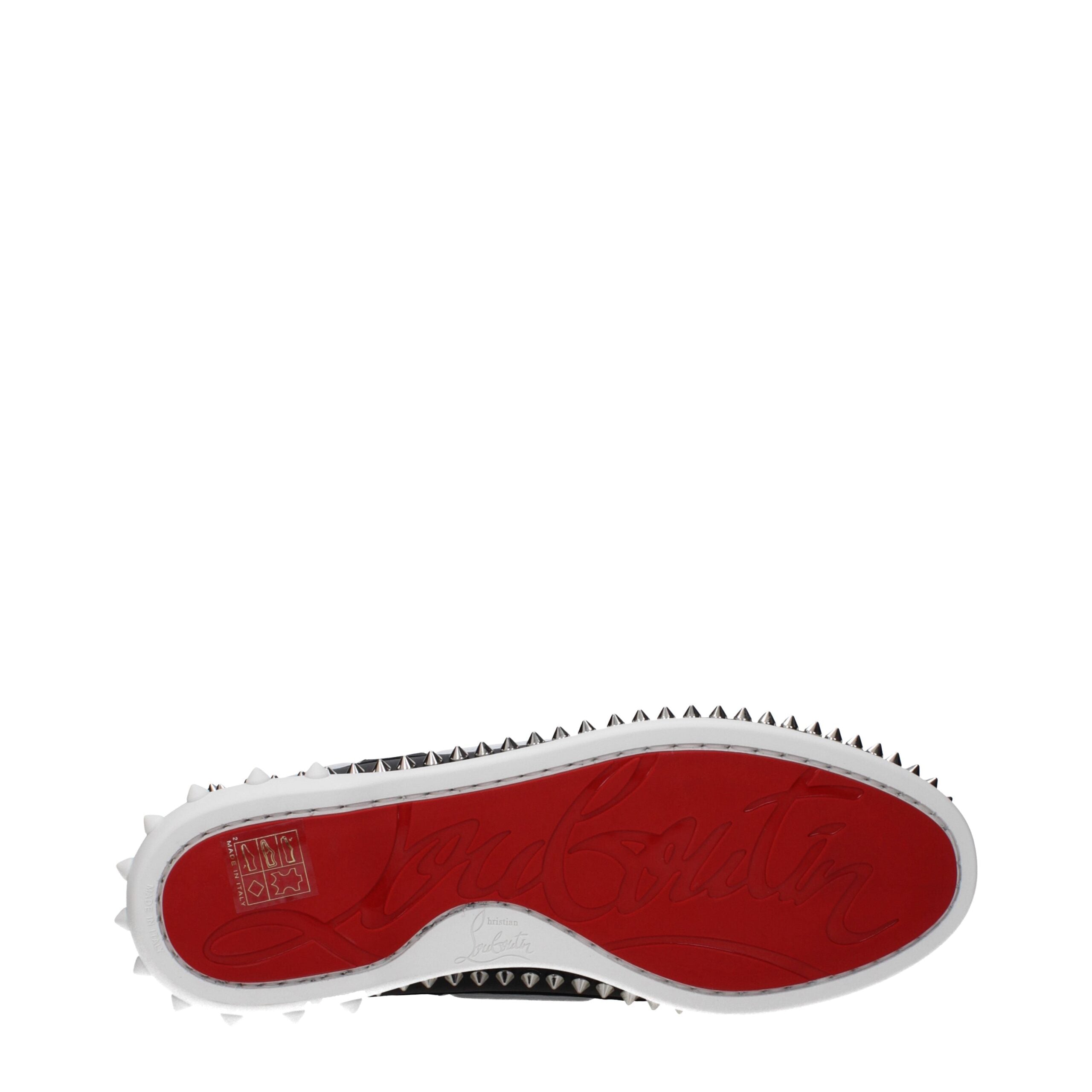 Christian Louboutin Schwarze Leder Loafer zum Hineinschlüpfen