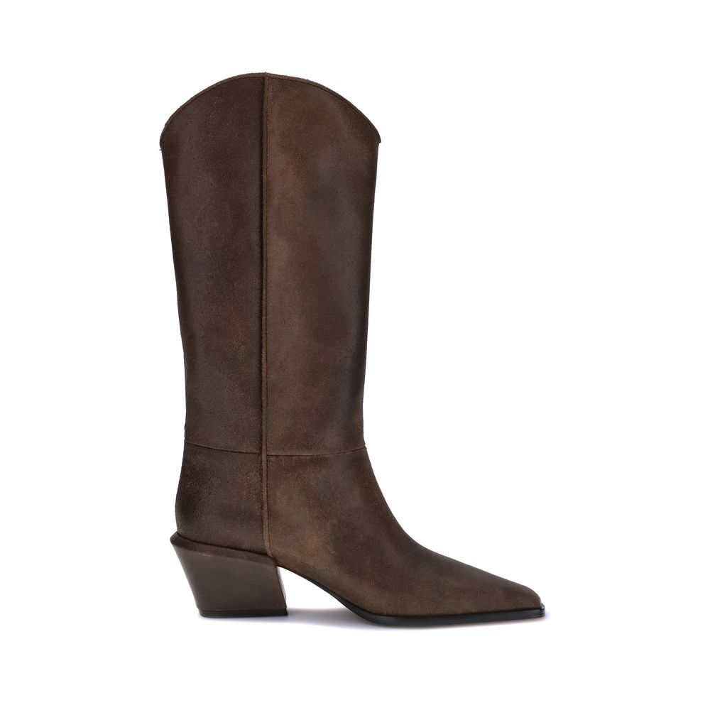 Paris Texas Braune Lederstiefel
