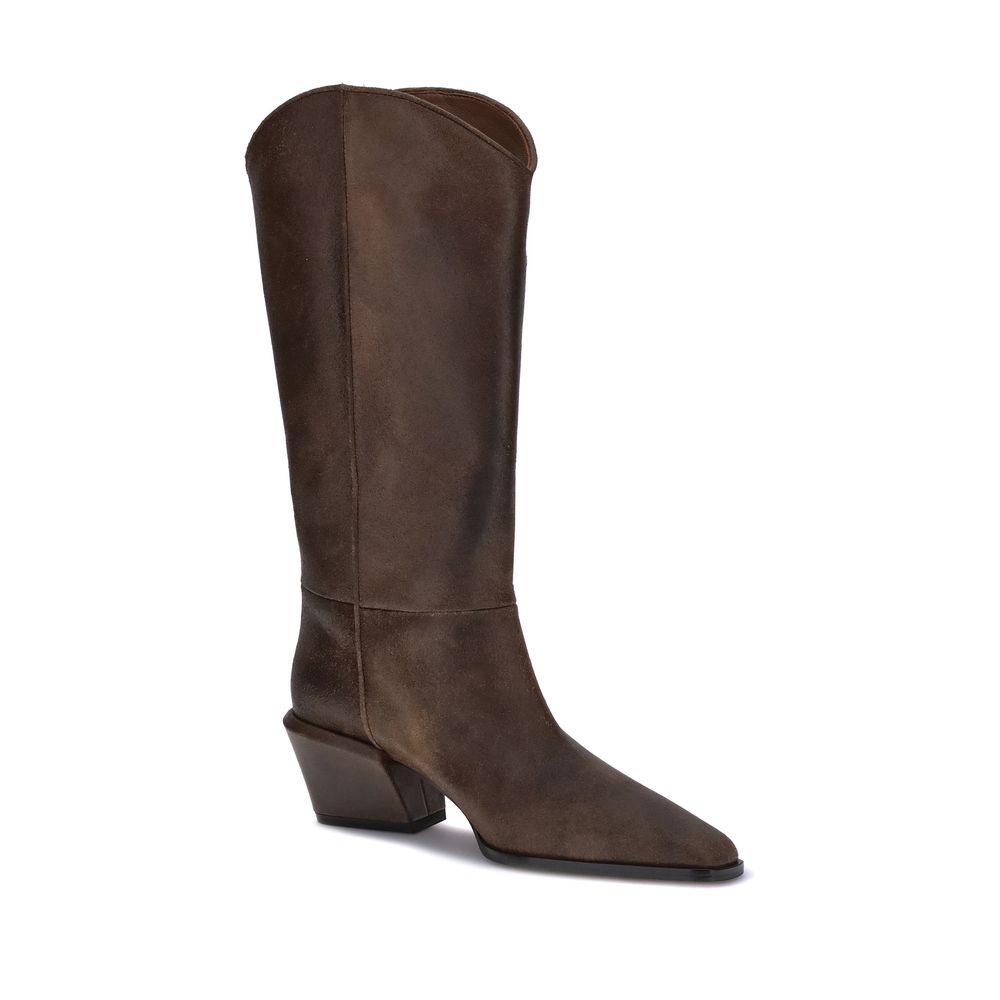 Paris Texas Braune Lederstiefel