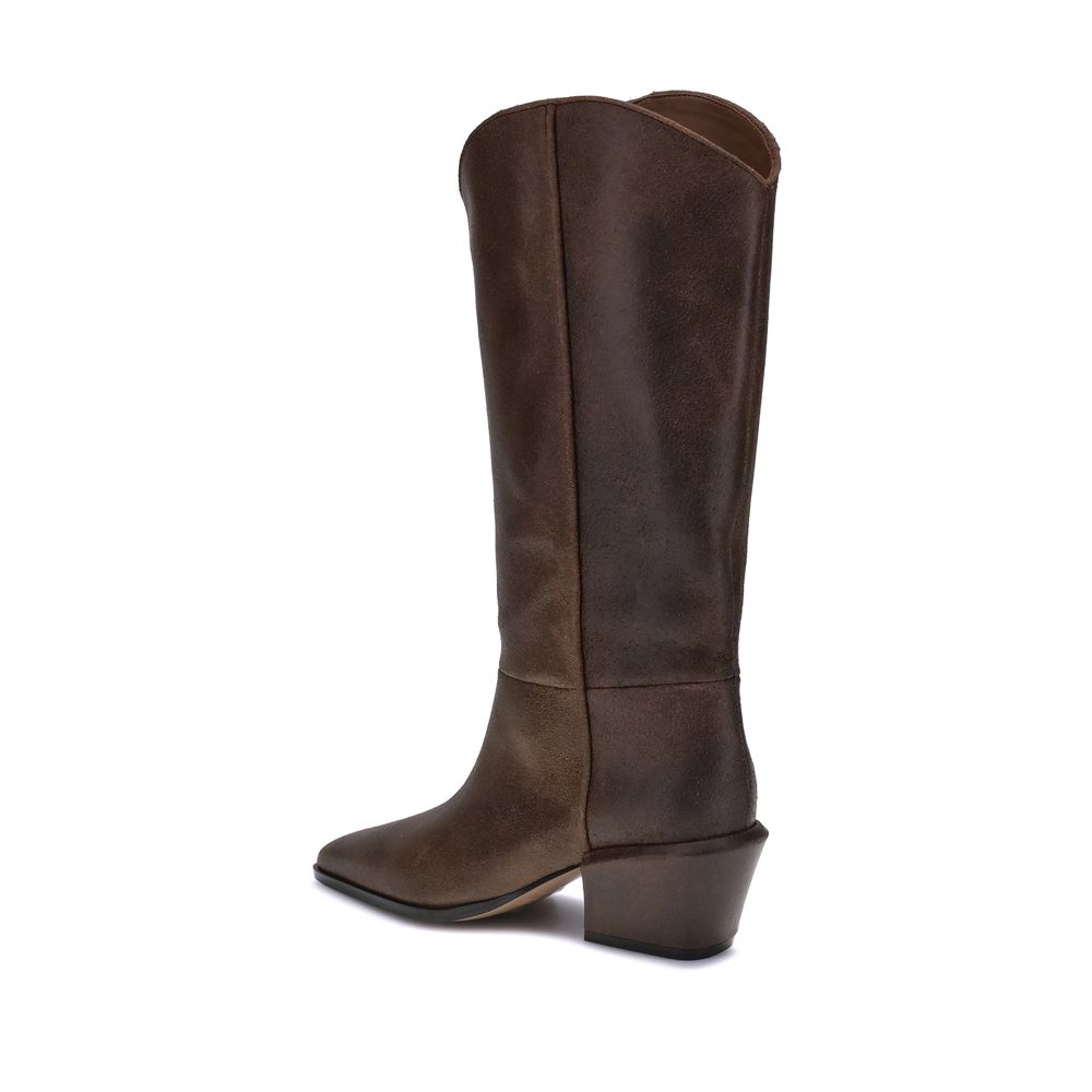 Paris Texas Braune Lederstiefel