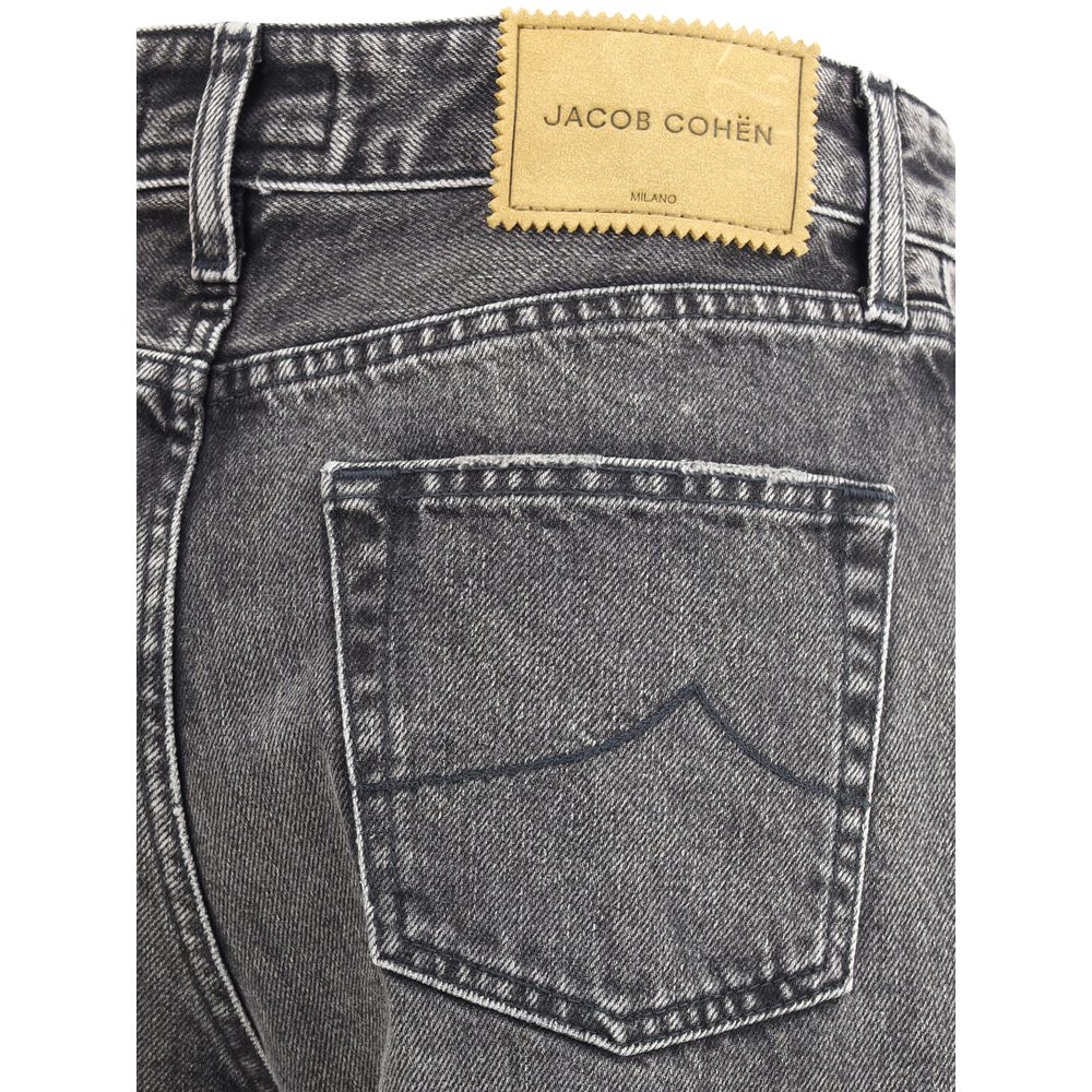 Jacob Cohen Graue Jeans aus Baumwolle im Relaxed Fit