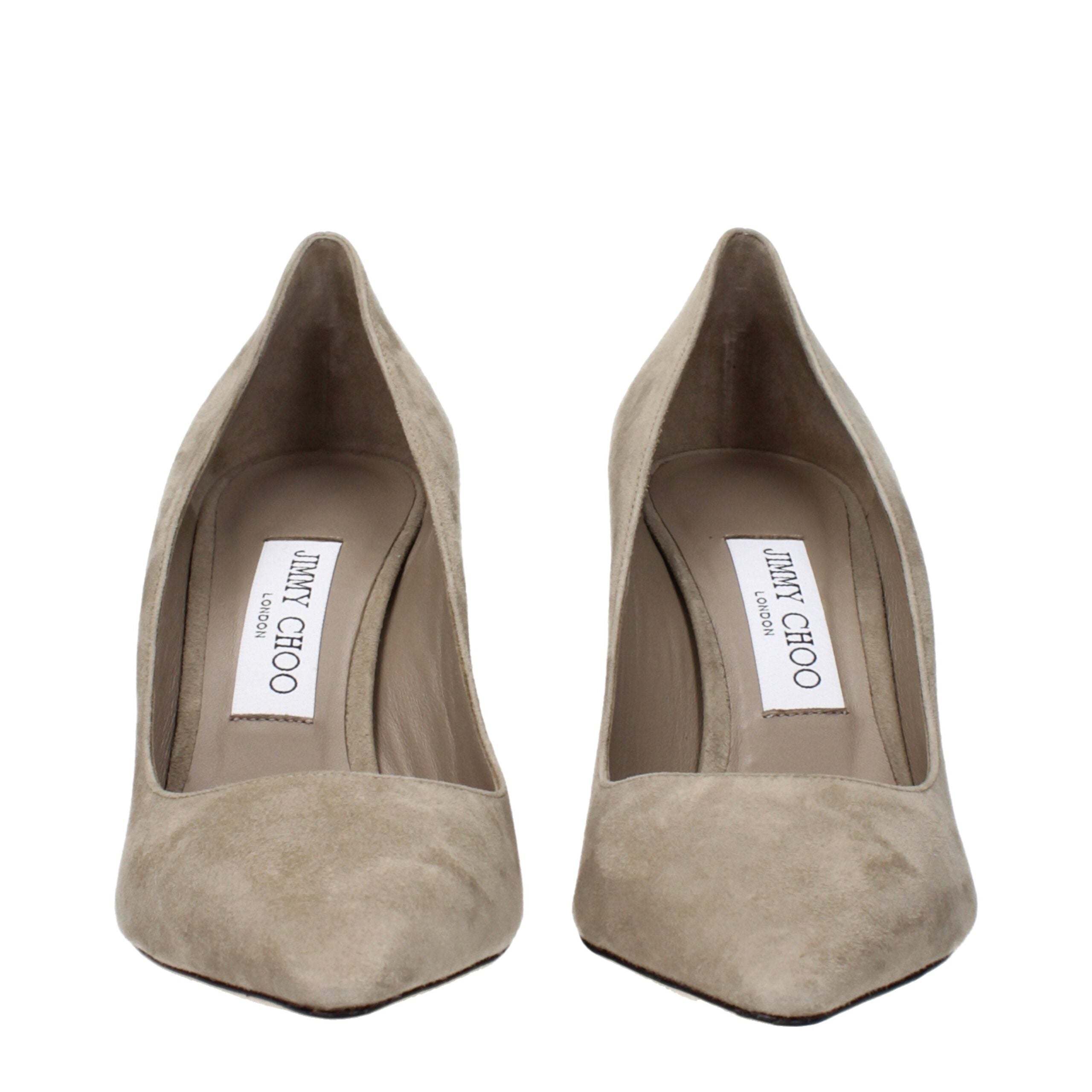Jimmy Choo Graue Lederpumps