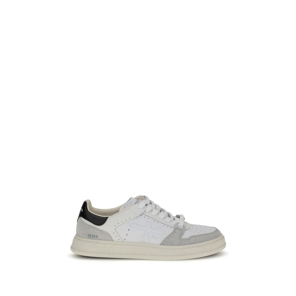 Premiata Weiße Low-Top-Sneaker aus Kalbsleder Bos Taurus
