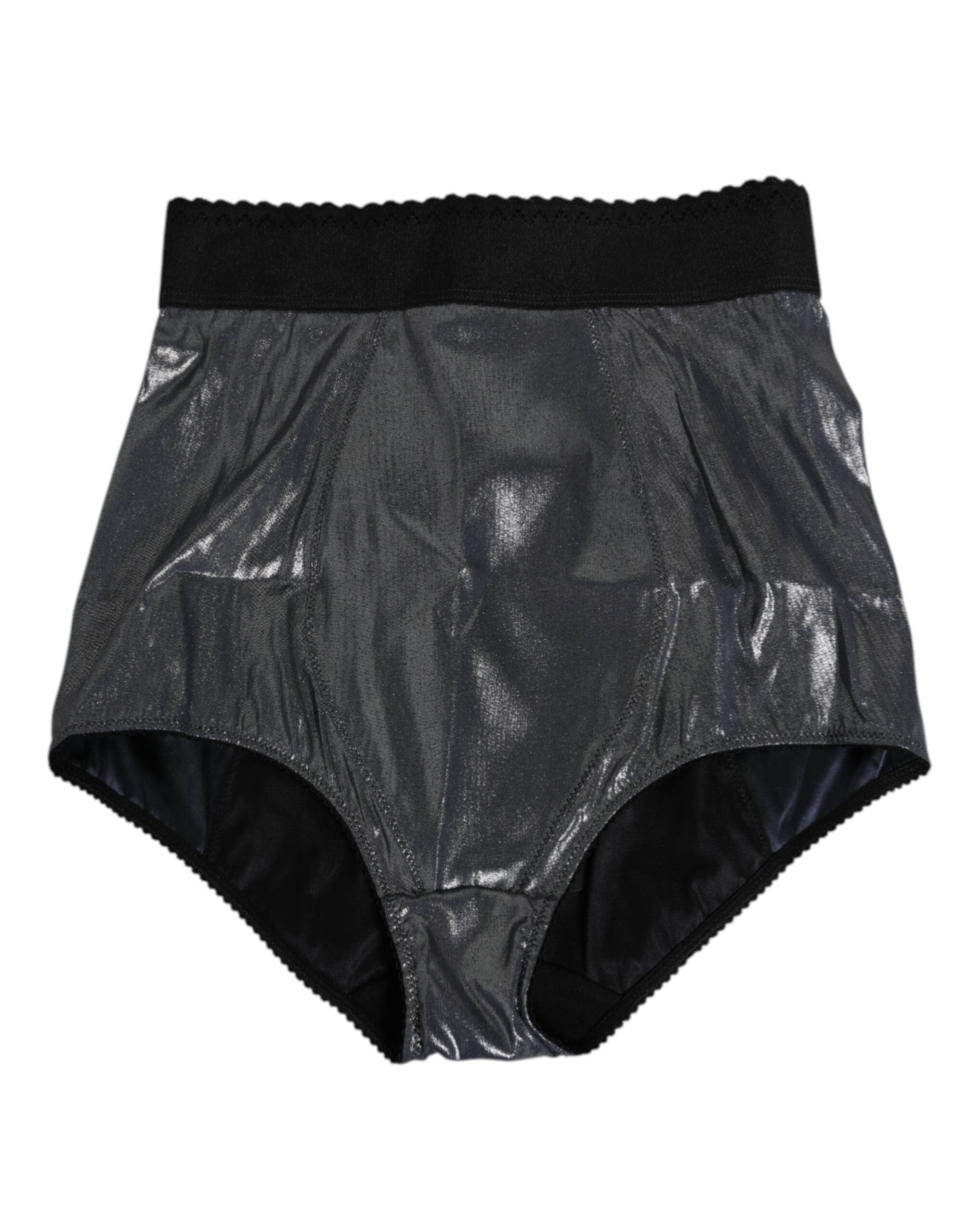 Dolce & Gabbana Grauer Seiden-Stretch-Slip Miederhose Unterwäsche