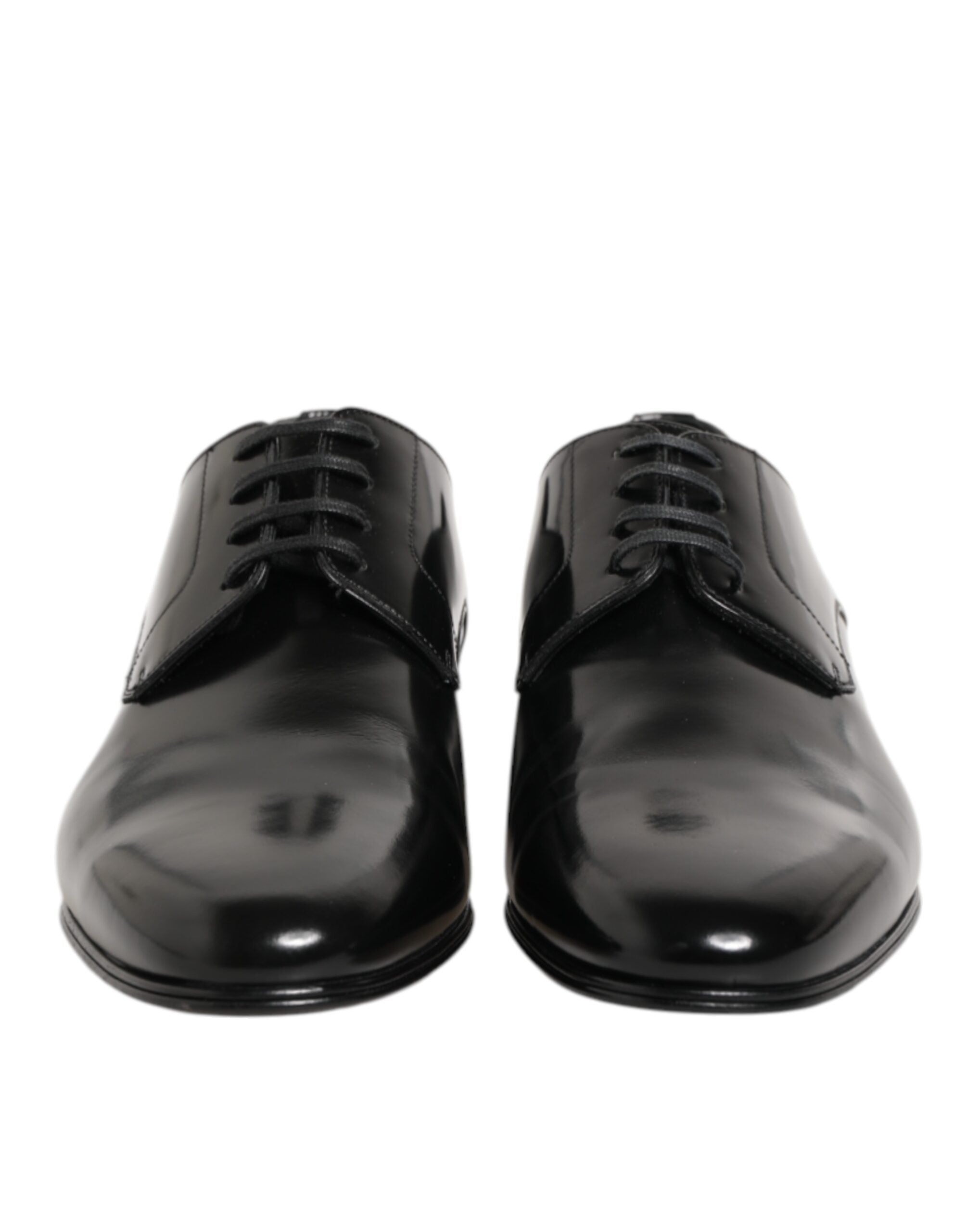 Dolce & Gabbana Schwarze Derby-Schuhe aus Kalbsleder für Herren